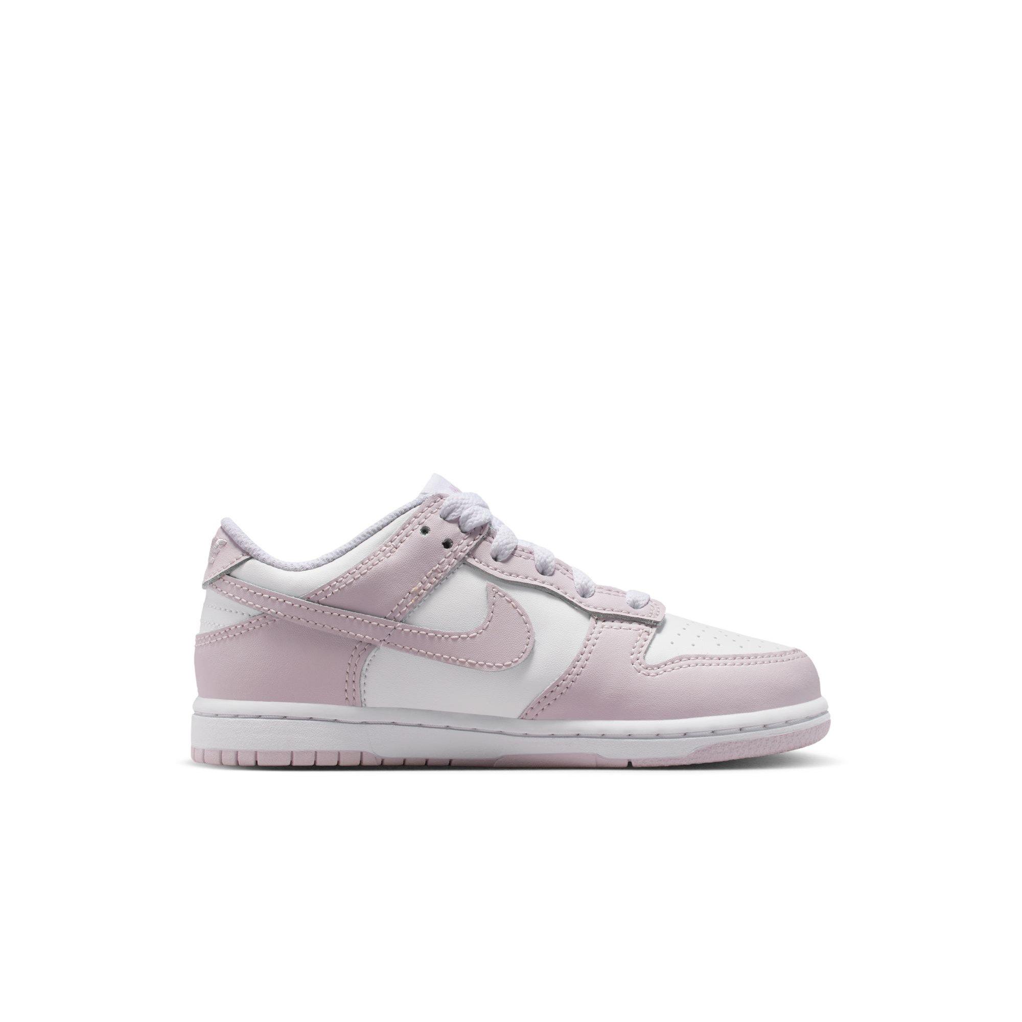 Nike Dunk Low Preschool Girls' "White/Light Violet" Shoe