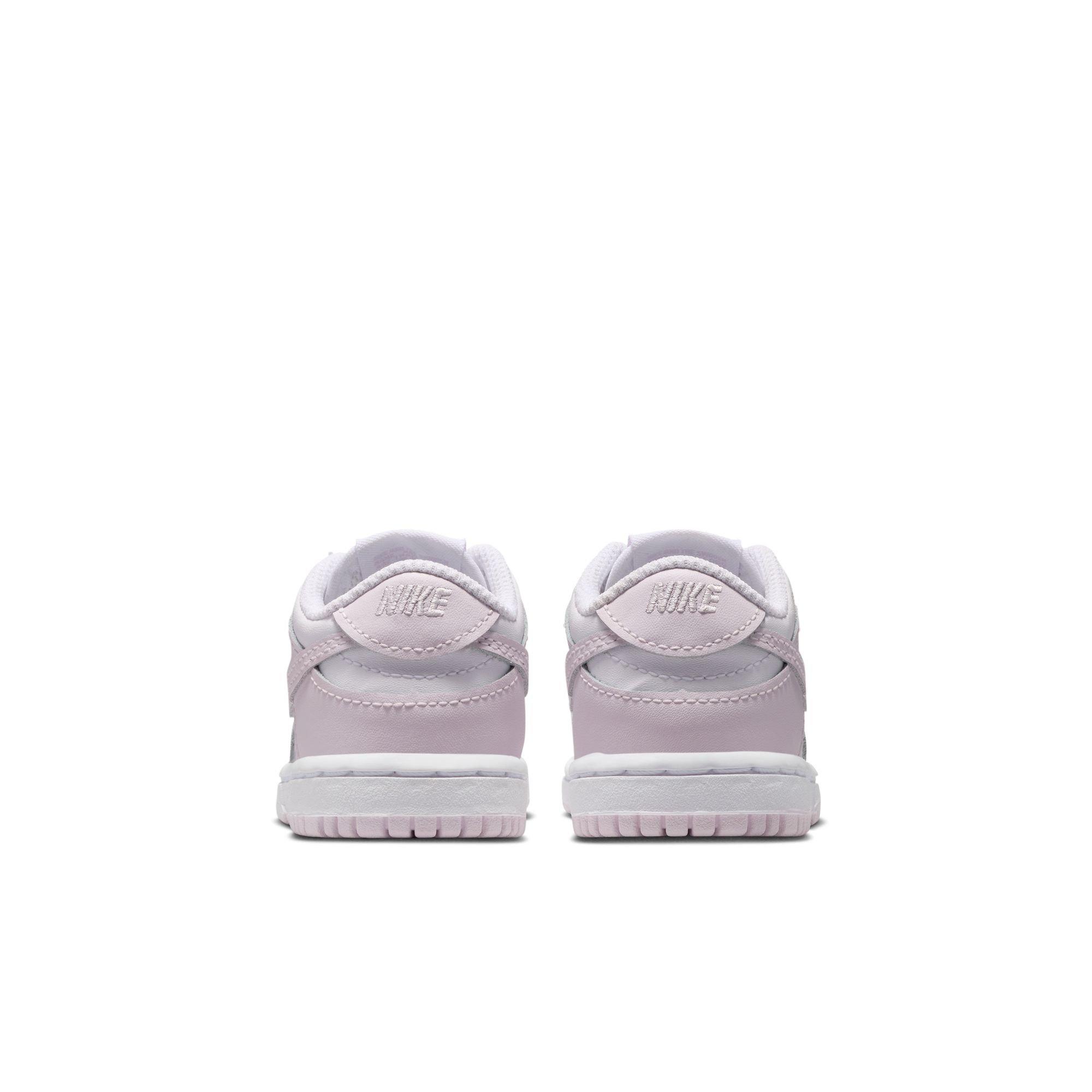 Nike Dunk Low Toddler Girls' "White/Light Violet" Shoe