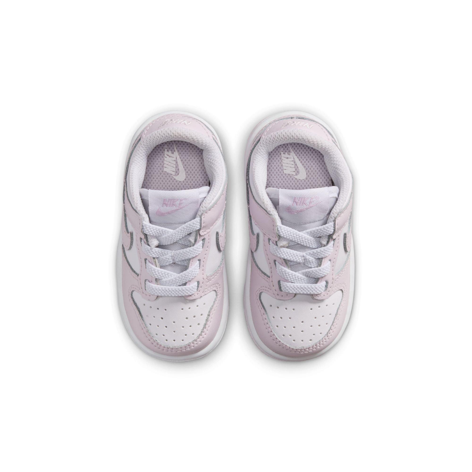Nike Dunk Low Toddler Girls' "White/Light Violet" Shoe