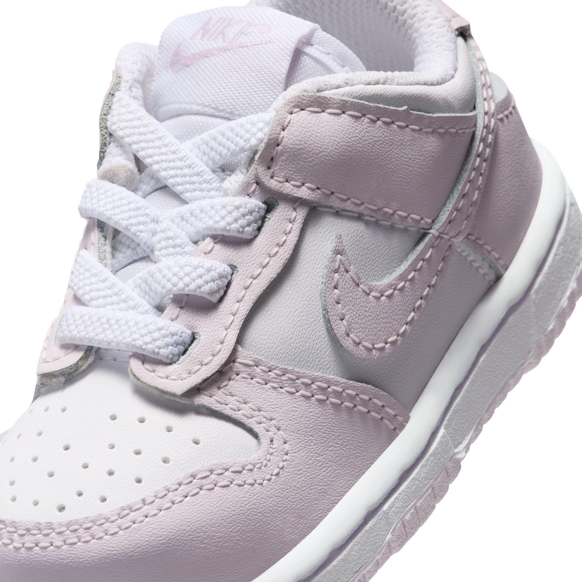 Nike Dunk Low Toddler Girls' "White/Light Violet" Shoe