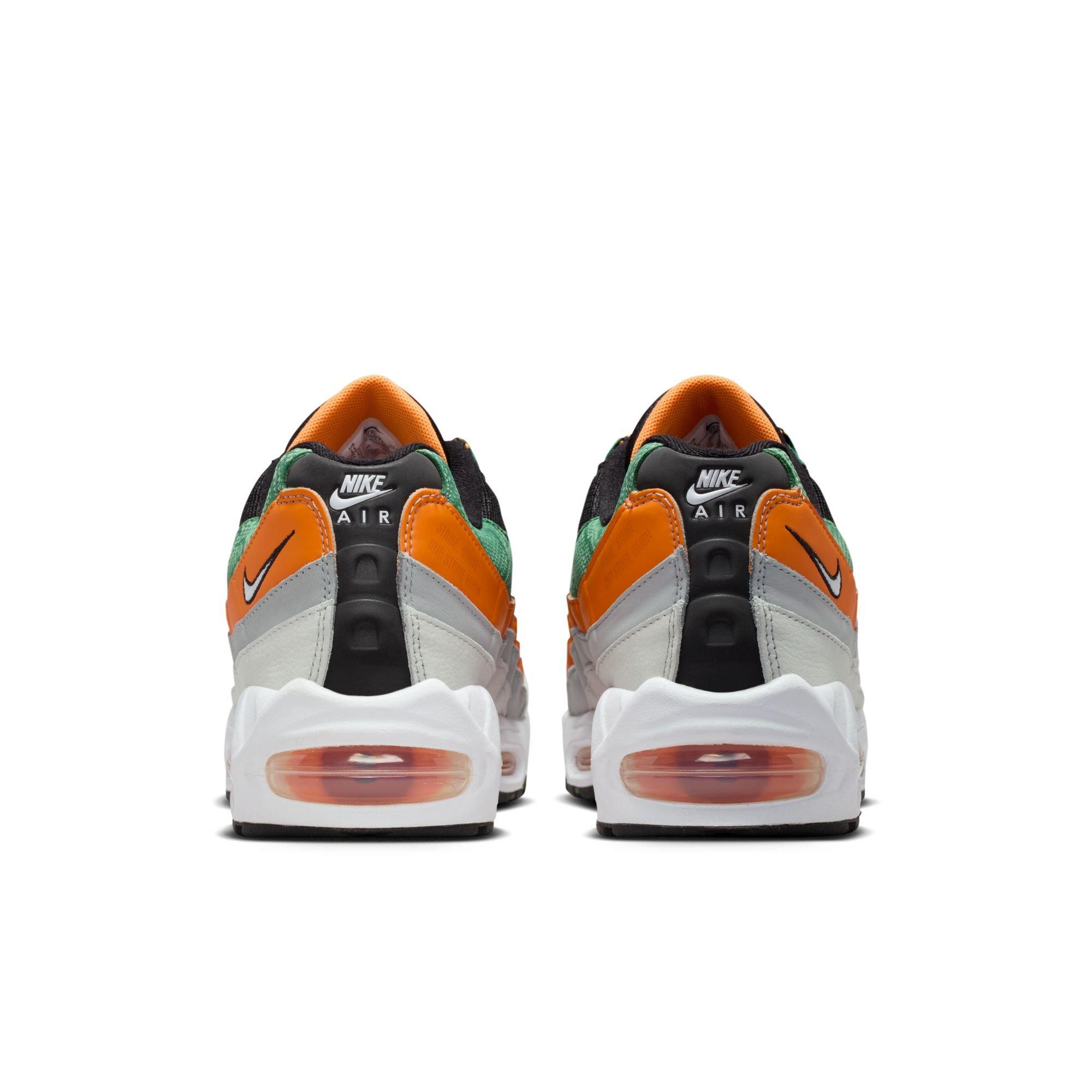 Nike FAMU Air Max 95 "Big Bubble" Men's Shoe - BLACK/WHITE/ORANGE HORIZON Thumbnail View 12
