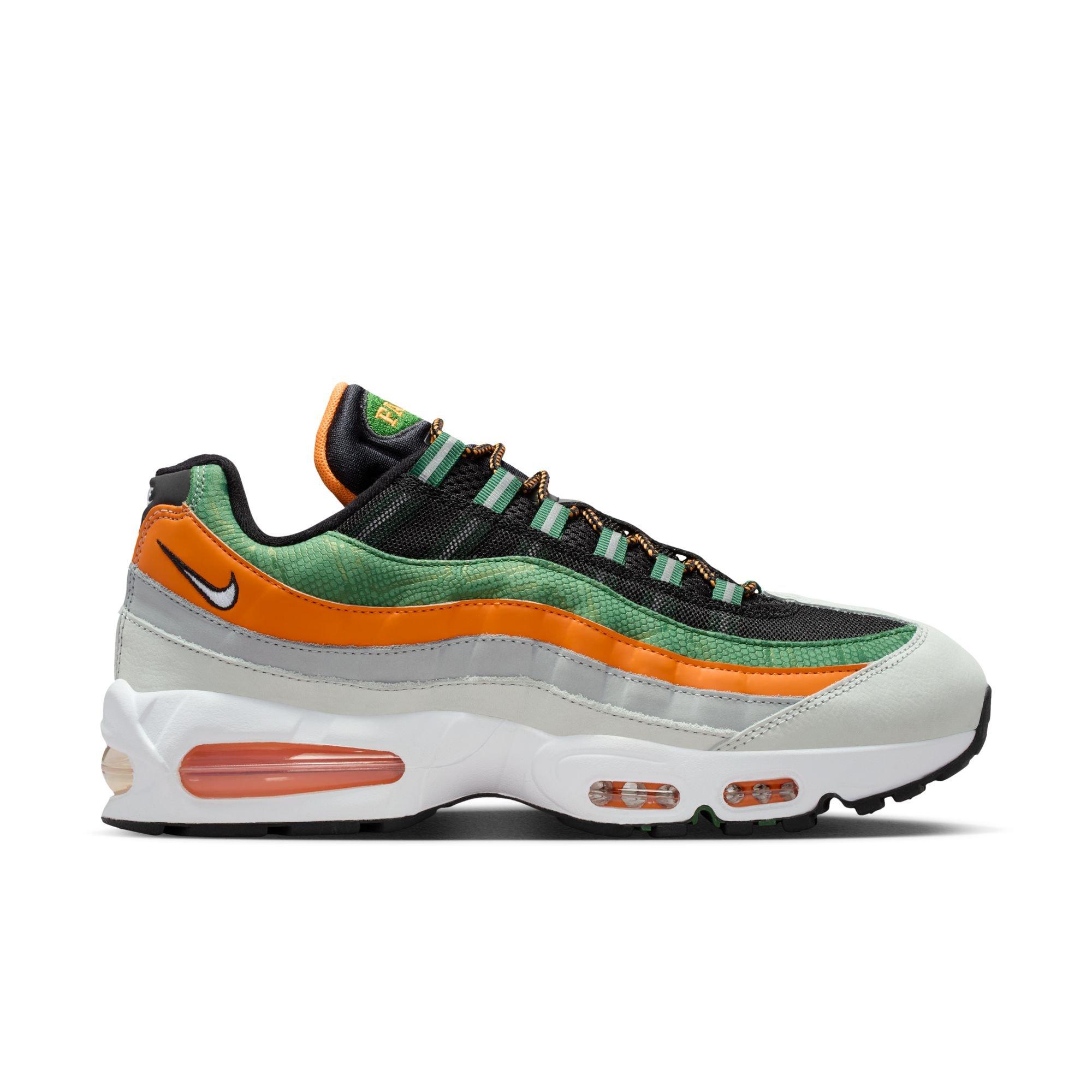 Nike FAMU Air Max 95 "Big Bubble" Men's Shoe - BLACK/WHITE/ORANGE HORIZON Thumbnail View 1
