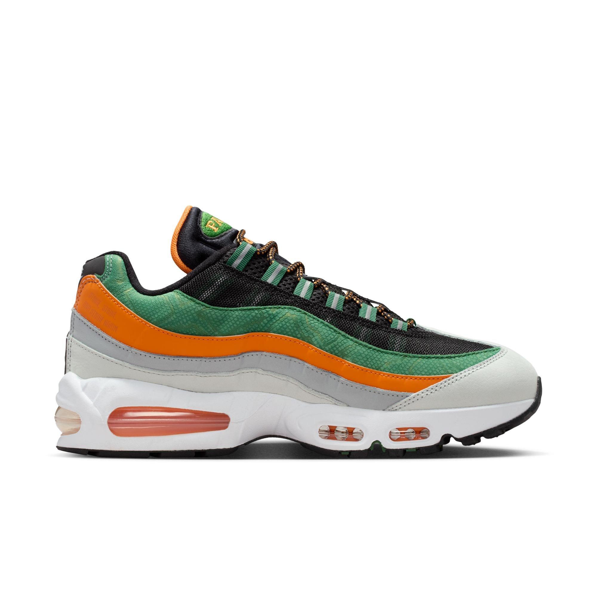 Nike FAMU Air Max 95 "Big Bubble" Men's Shoe - BLACK/WHITE/ORANGE HORIZON Thumbnail View 2
