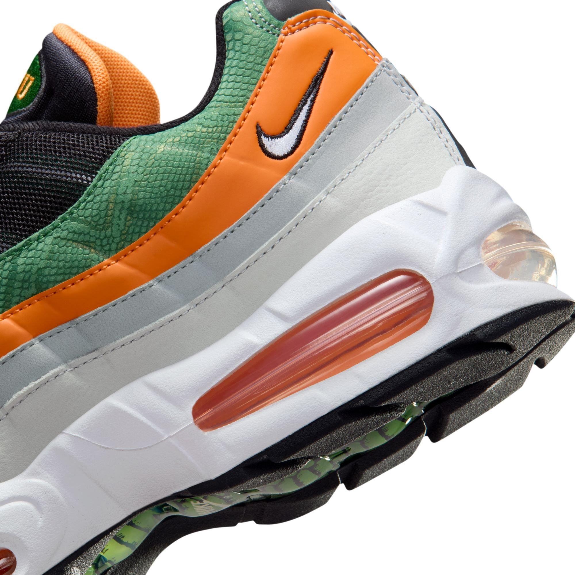 Nike FAMU Air Max 95 "Big Bubble" Men's Shoe - BLACK/WHITE/ORANGE HORIZON Thumbnail View 5