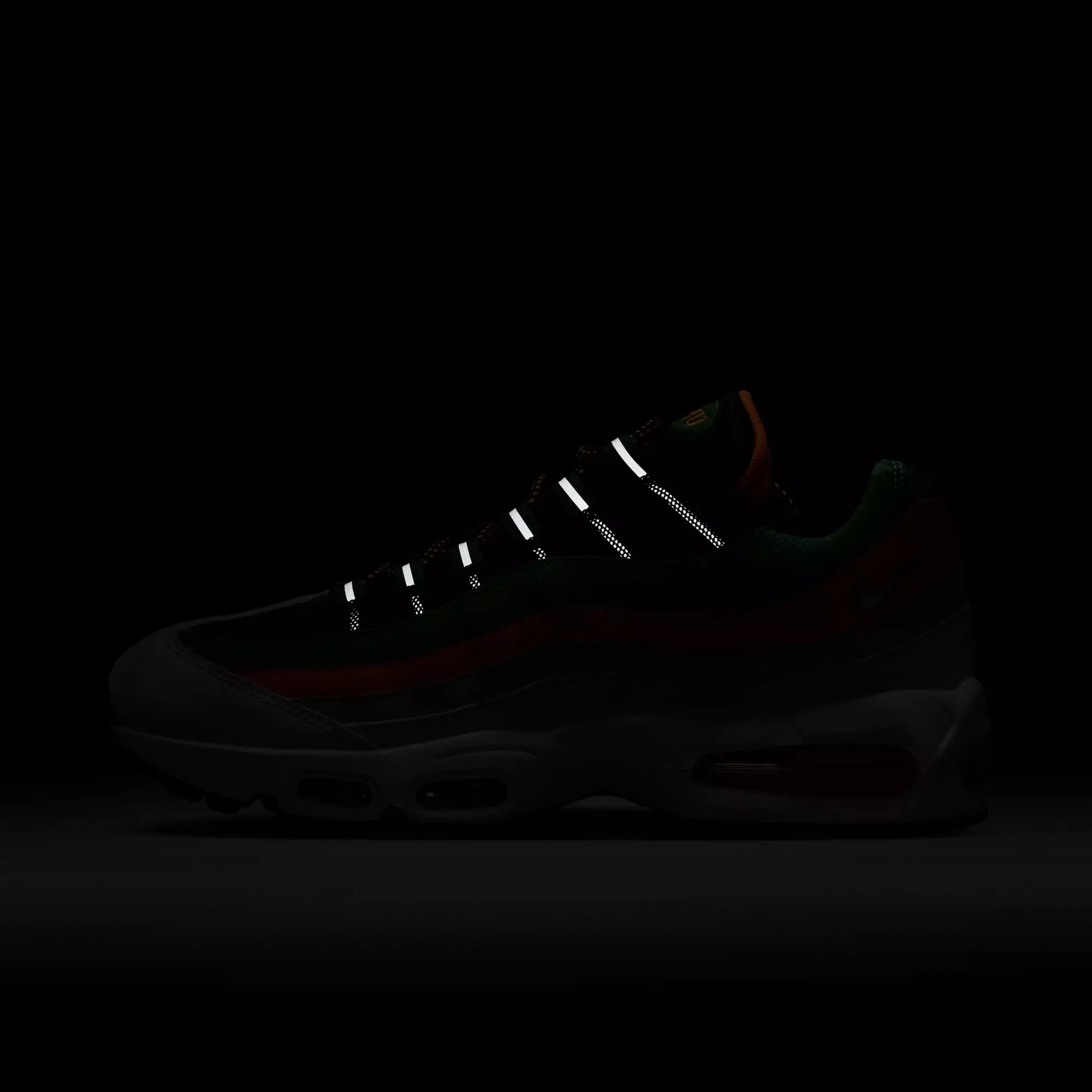 Nike FAMU Air Max 95 "Big Bubble" Men's Shoe - BLACK/WHITE/ORANGE HORIZON