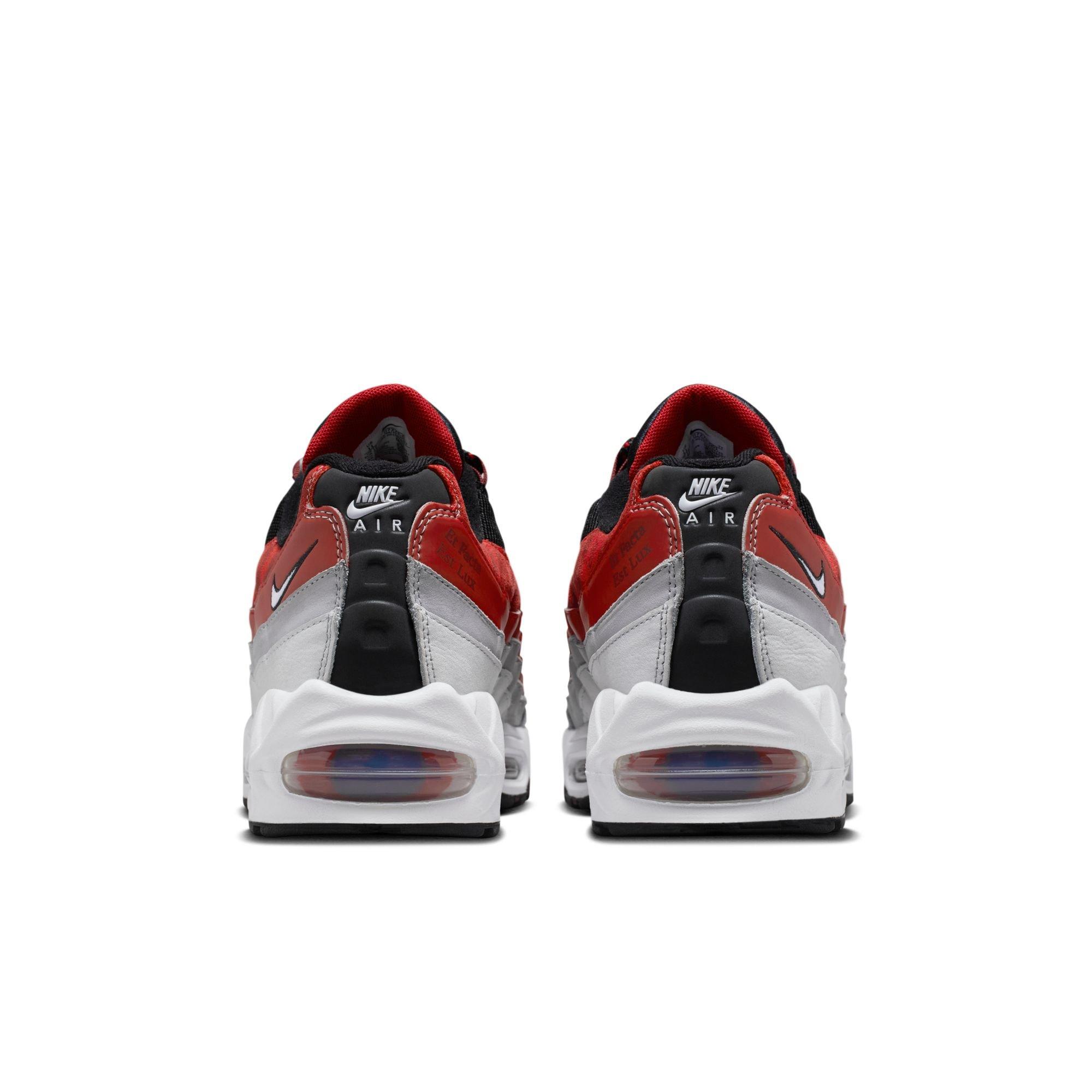 Nike Morehouse Air Max 95 "Big Bubble" Men's Shoe - BLACK/WHITE/DARK TEAM RED Thumbnail View 8