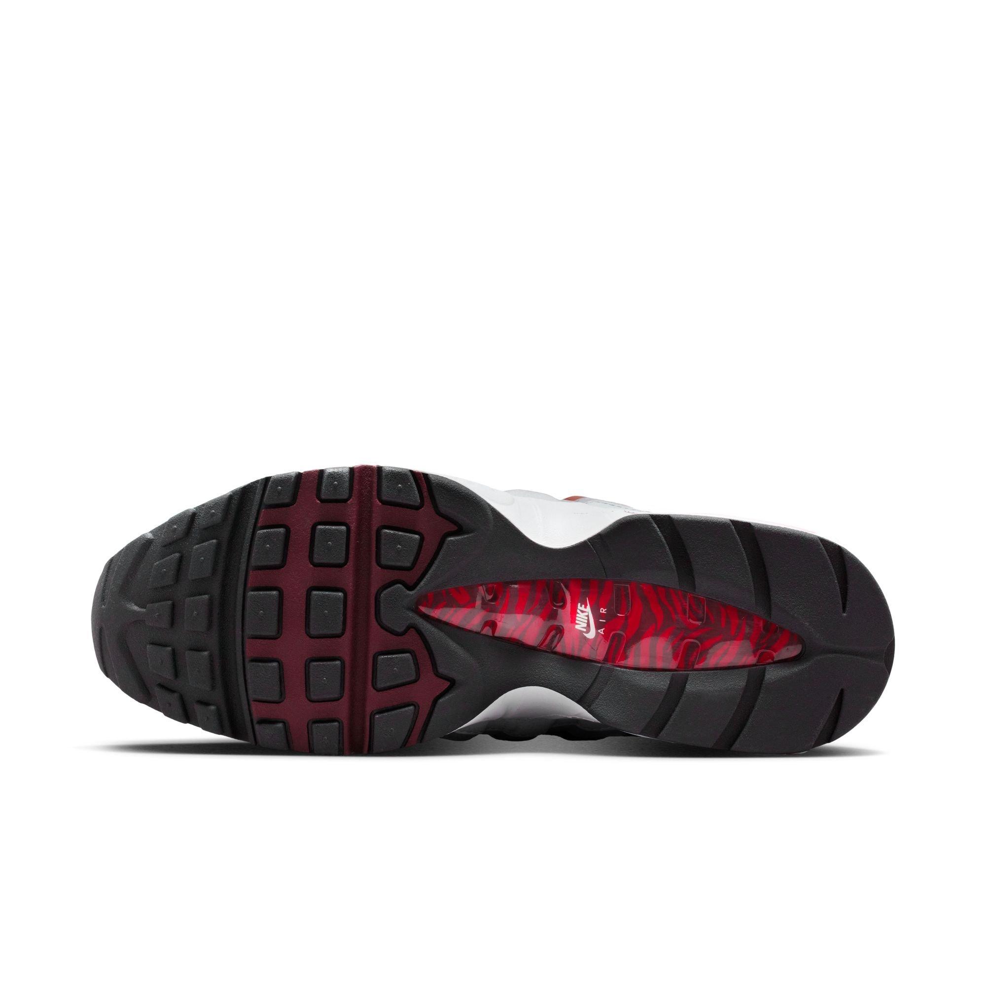 Nike Morehouse Air Max 95 "Big Bubble" Men's Shoe - BLACK/WHITE/DARK TEAM RED Thumbnail View 10