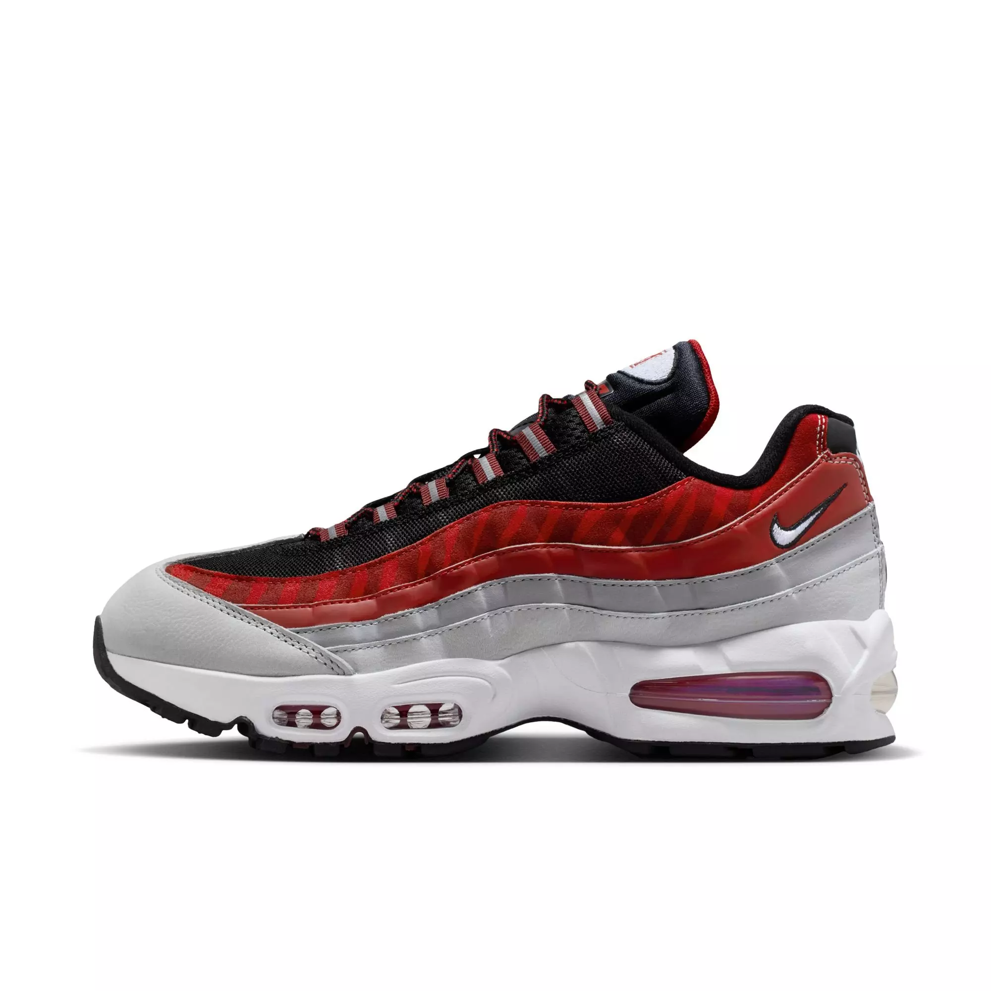 Nike Morehouse Air Max 95 "Big Bubble" Men's Shoe - BLACK/WHITE/DARK TEAM RED