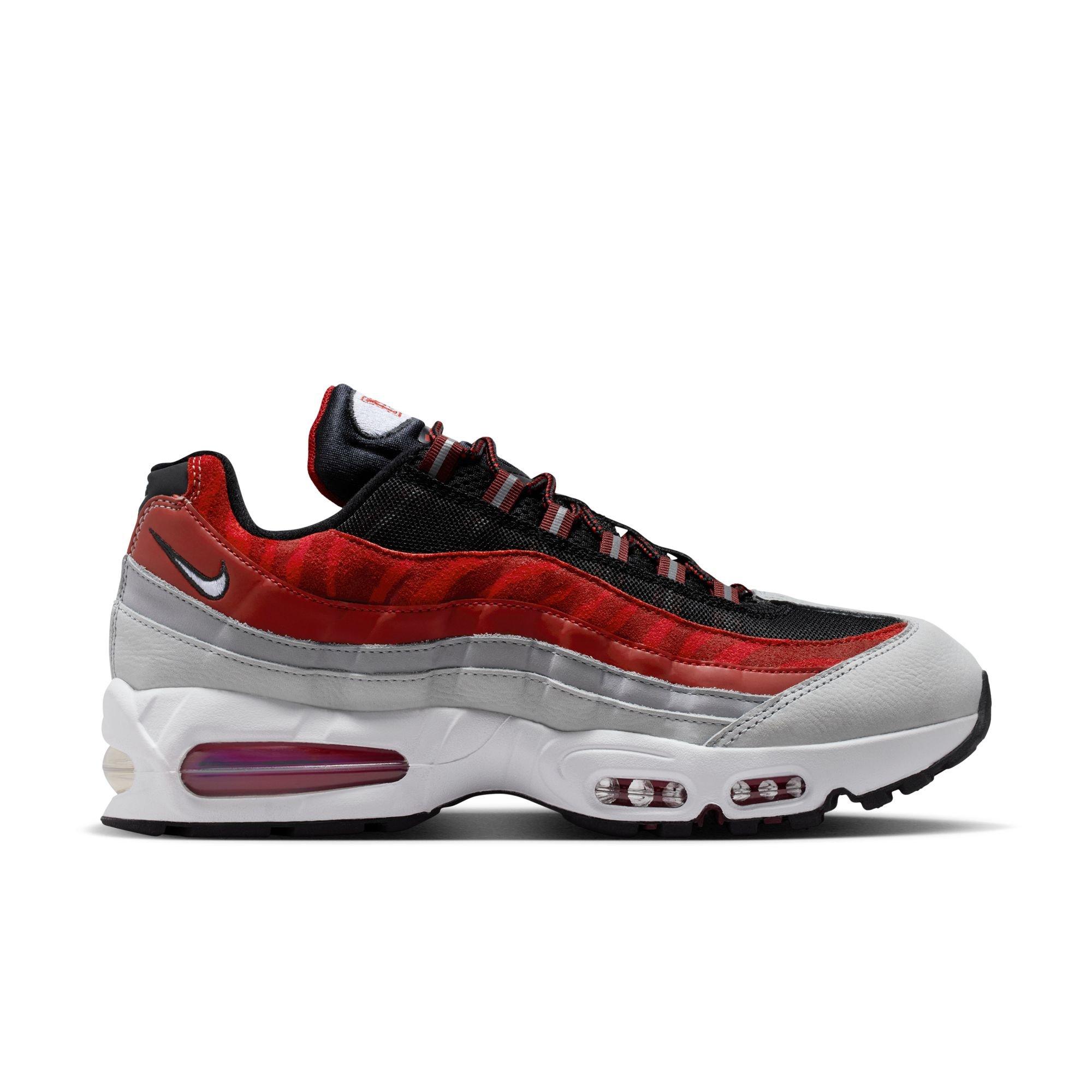 Nike Morehouse Air Max 95 "Big Bubble" Men's Shoe - BLACK/WHITE/DARK TEAM RED Thumbnail View 1