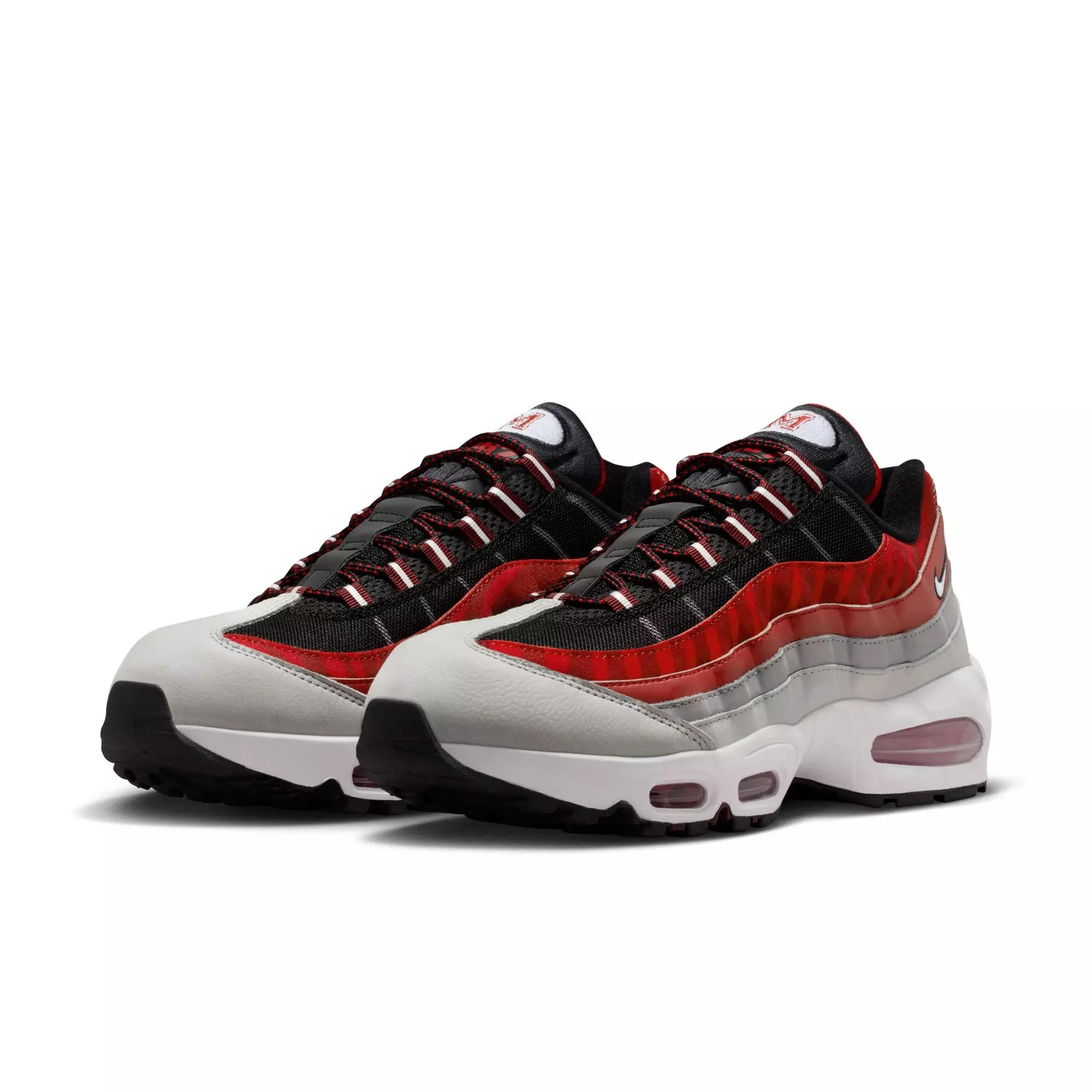 Nike Morehouse Air Max 95 "Big Bubble" Men's Shoe - BLACK/WHITE/DARK TEAM RED