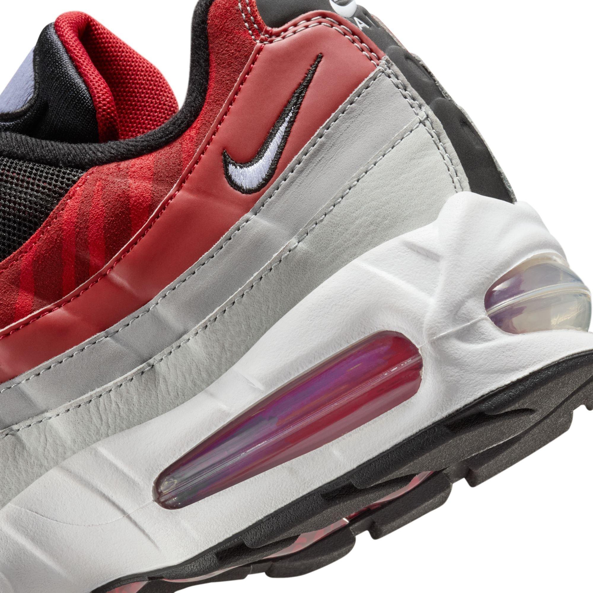 Nike Morehouse Air Max 95 "Big Bubble" Men's Shoe - BLACK/WHITE/DARK TEAM RED Thumbnail View 5