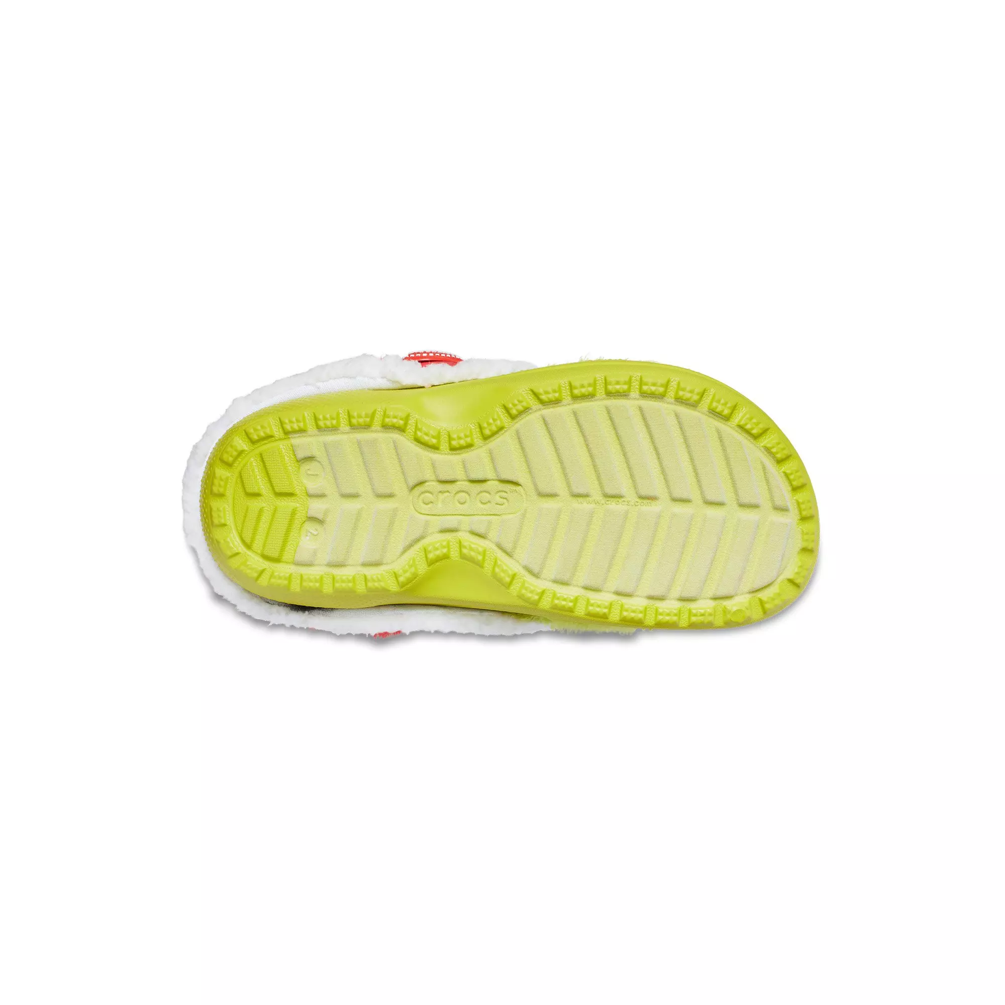Crocs Classic Lined "The Grinch" Preschool Kids' Clog - GREEN/RED