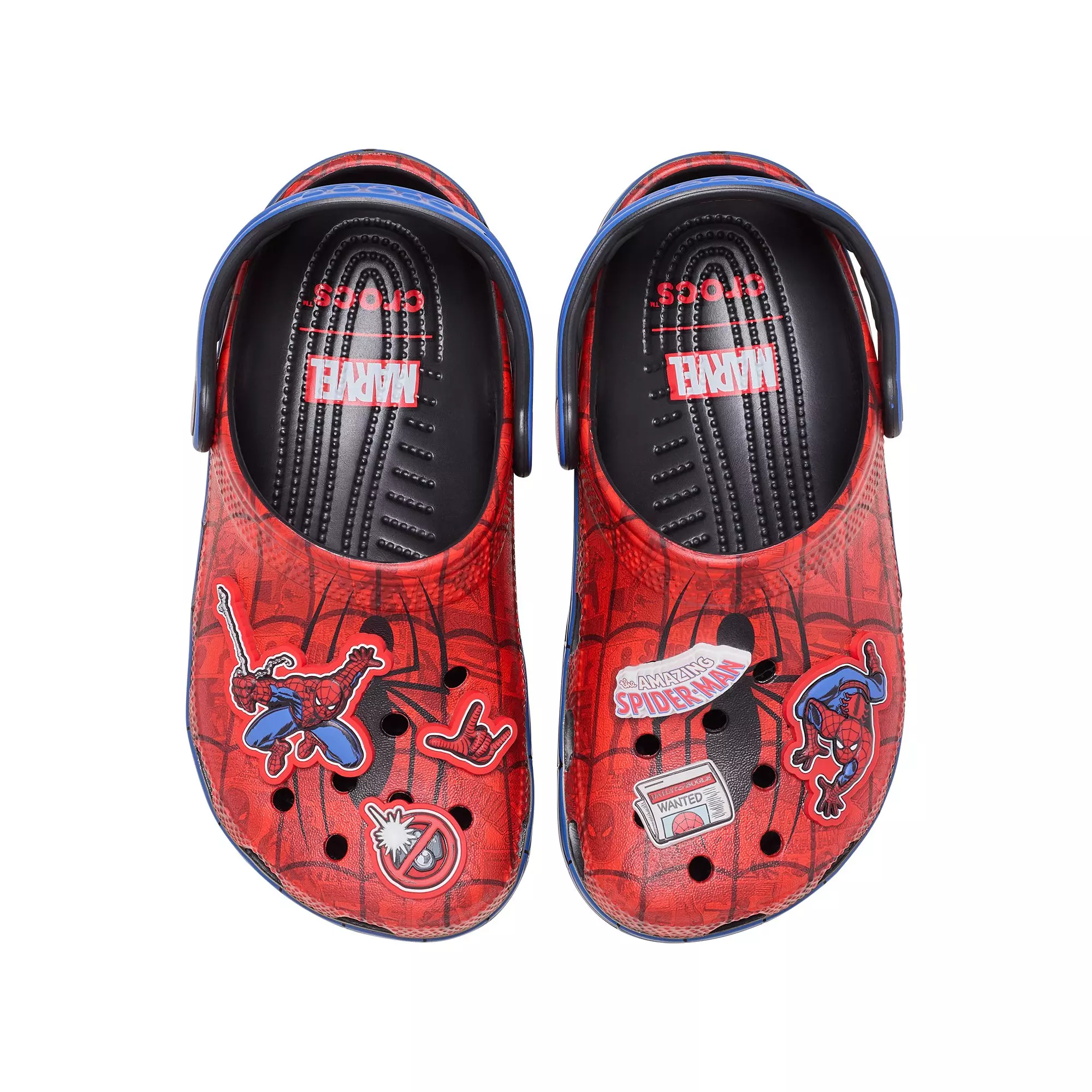 Crocs Spider-Man Web Preschool Kids' Classic Clog - RED/BLUE