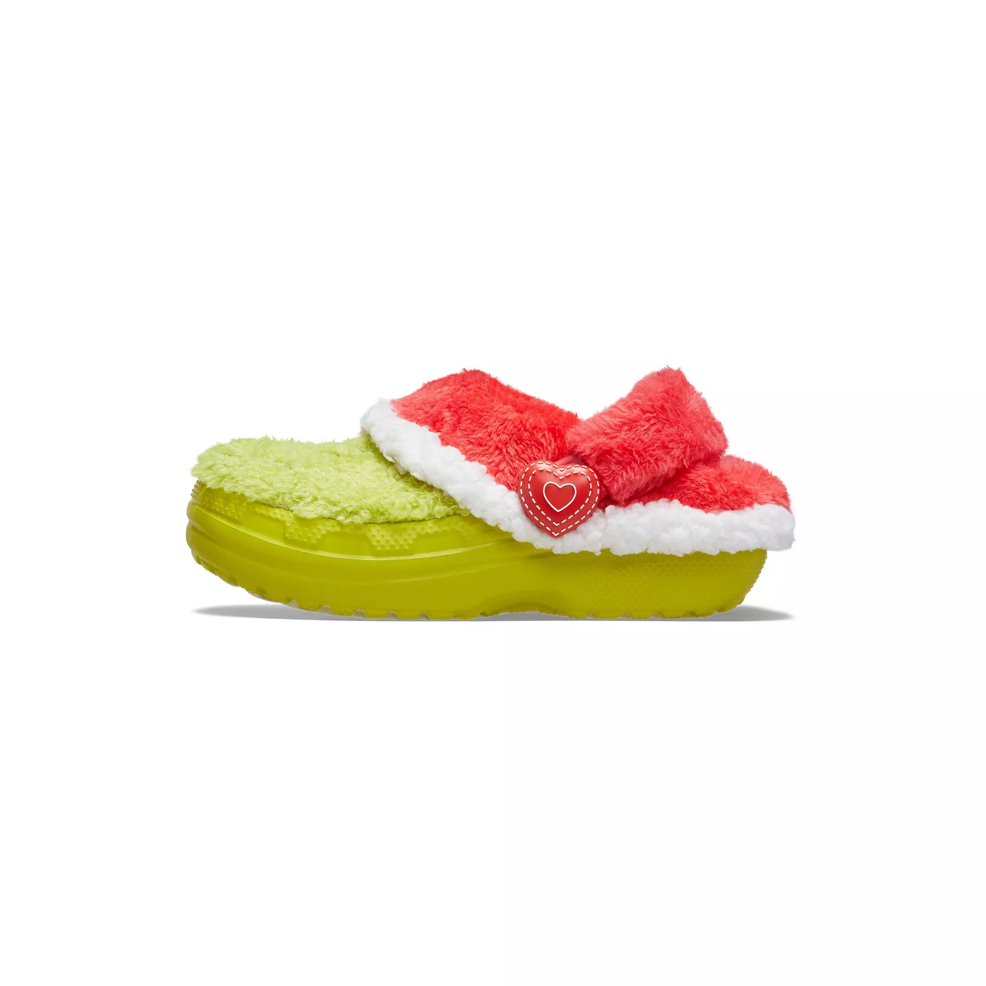 Crocs Classic Lined "The Grinch" Toddler Kids' Clog - GREEN/RED
