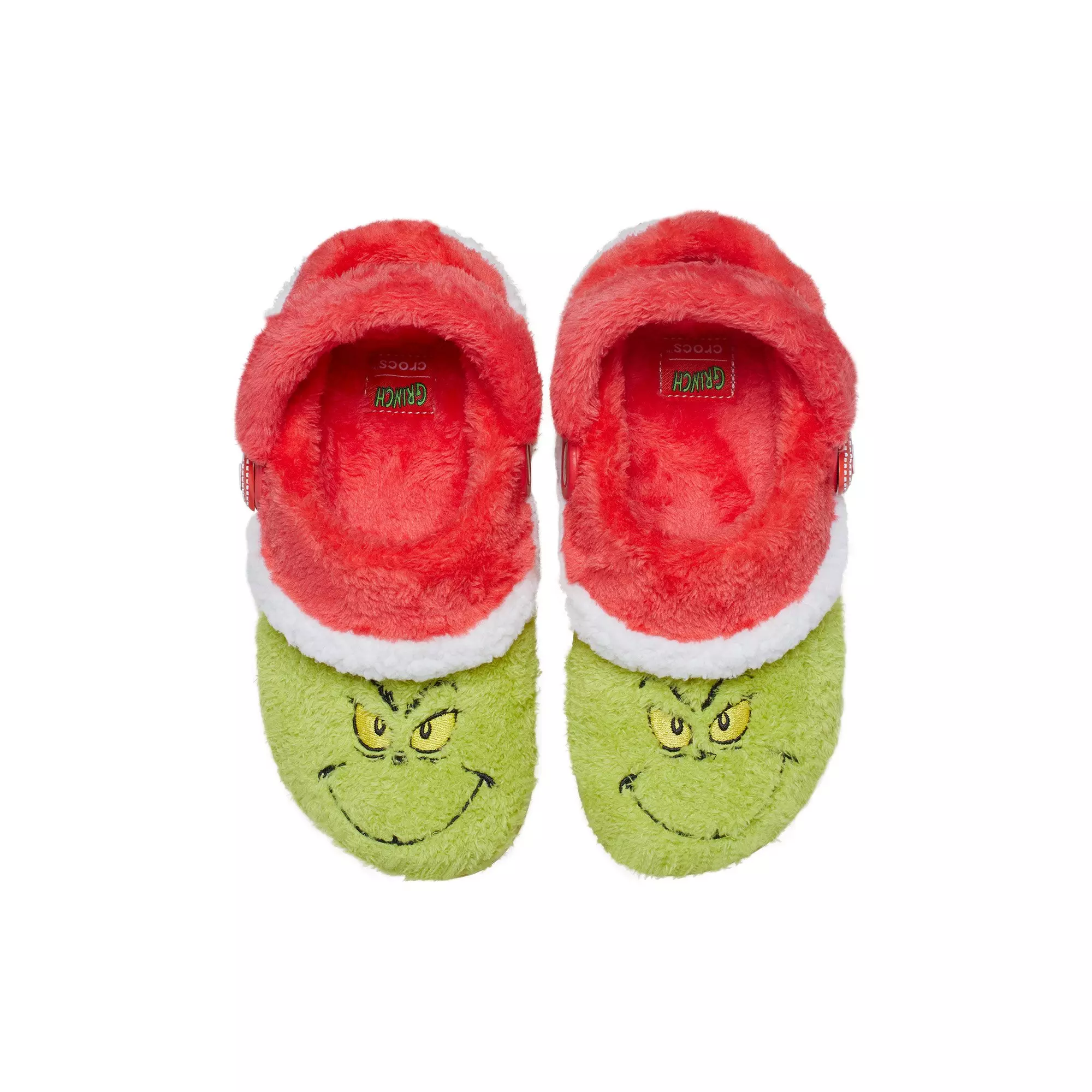 Crocs Classic Lined "The Grinch" Toddler Kids' Clog - GREEN/RED