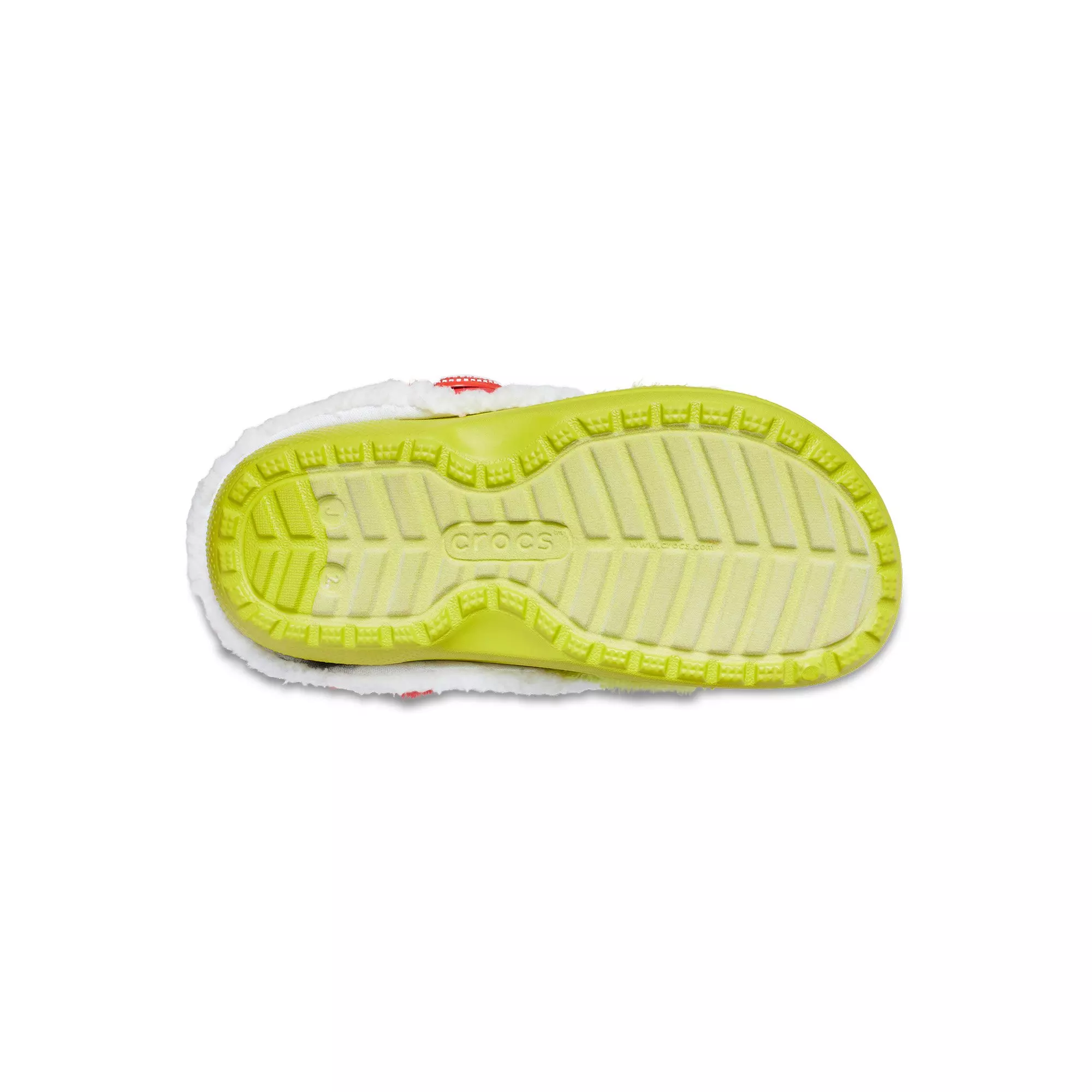 Crocs Classic Lined "The Grinch" Grade School Kids' Clog - GREEN/RED