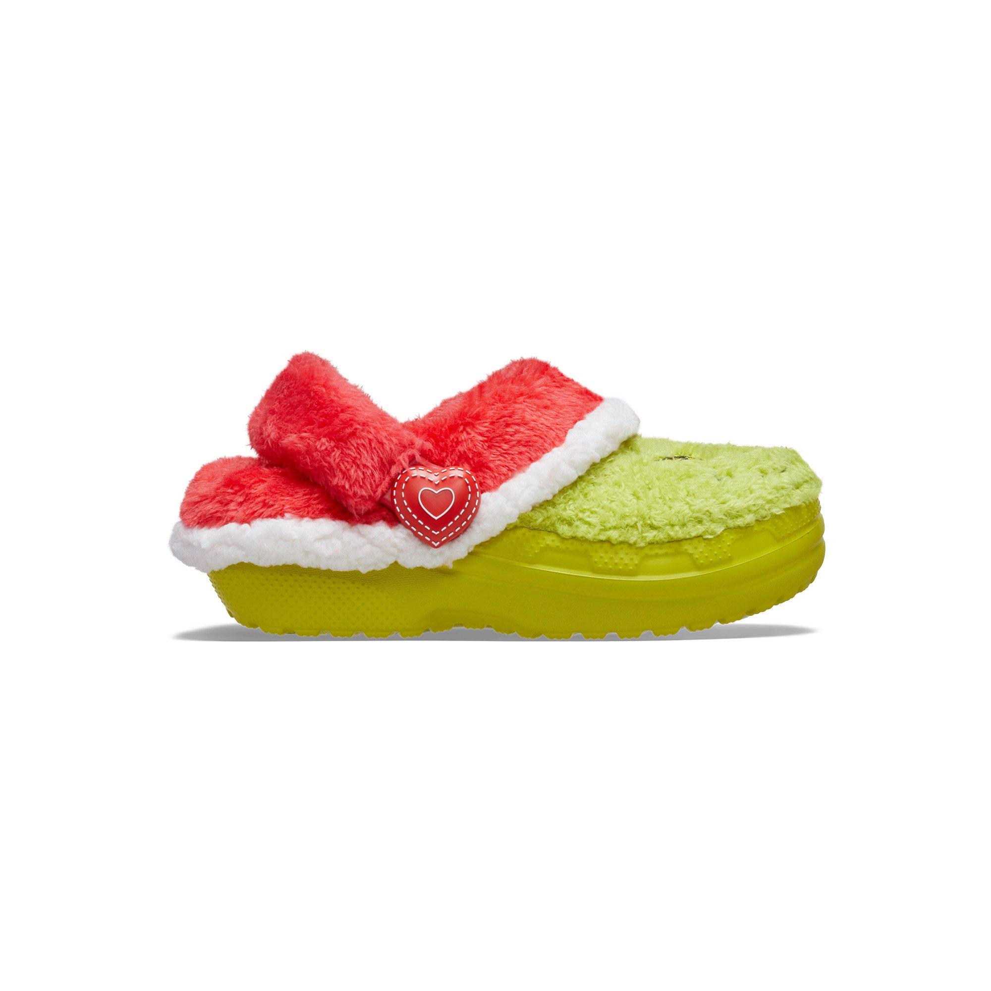 Crocs Classic Lined Grade School Kids' "The Grinch" Clog