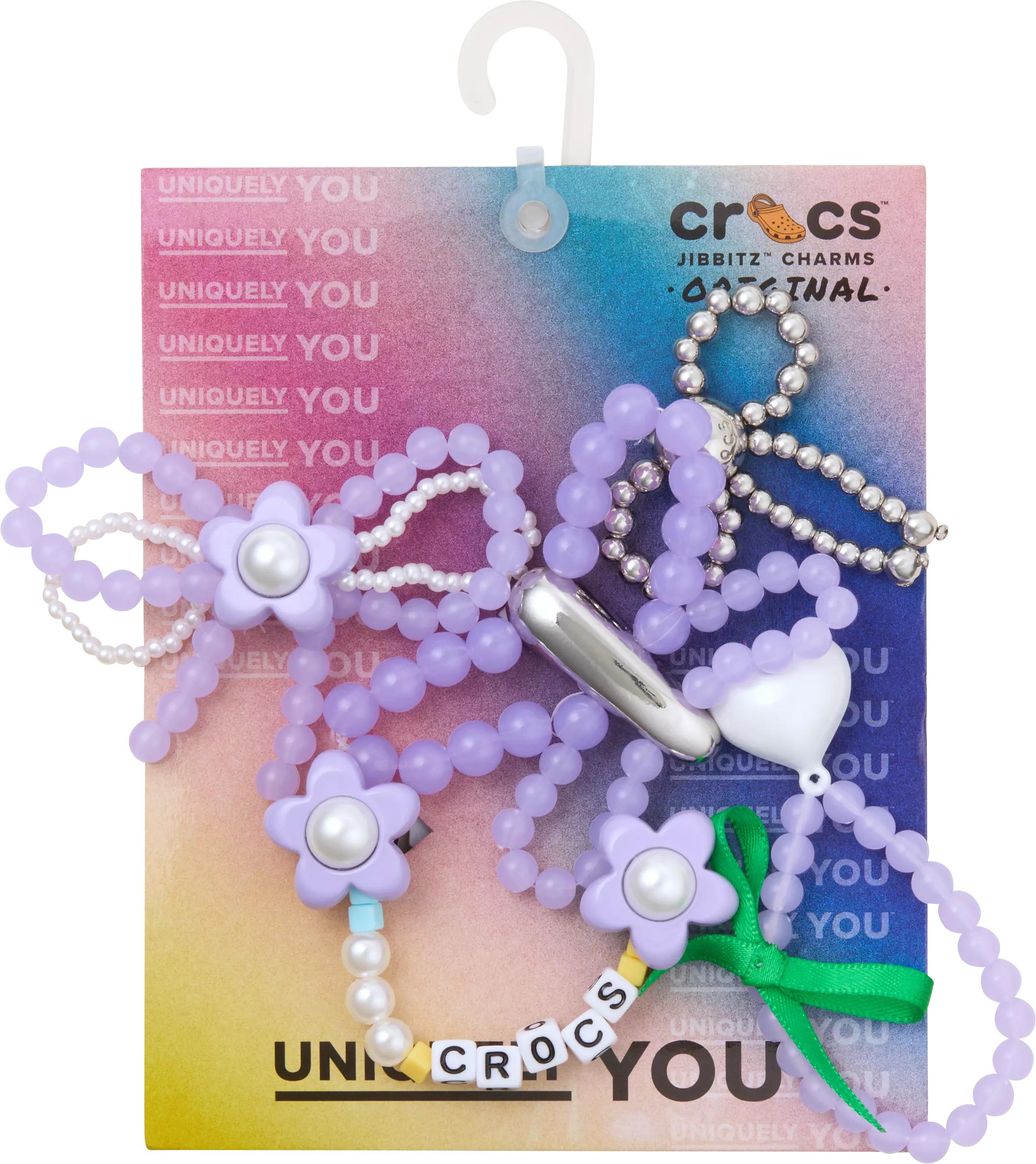 Crocs Purple Meta Jibbitz Charms-5PK - MULTI-COLOR