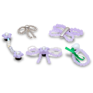 Crocs Purple Meta Jibbitz Charms-5PK