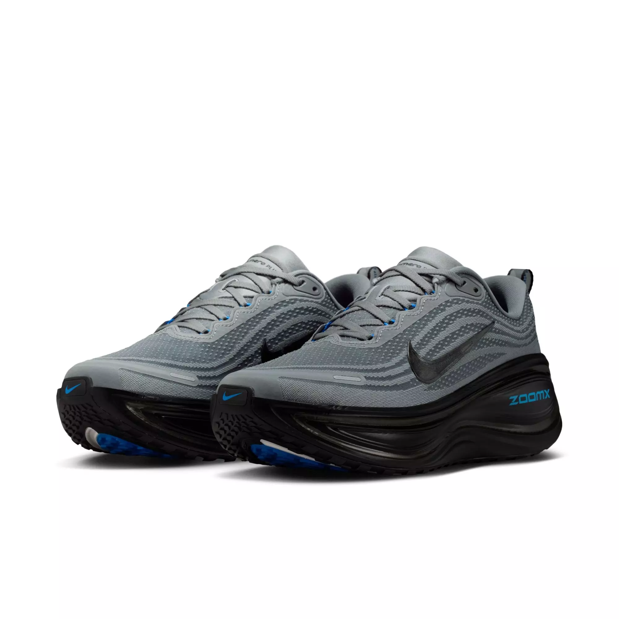 Nike Vomero Plus "Smoke Grey/Black/Photo Blue" Men's Road Running Shoe - GREY/BLACK