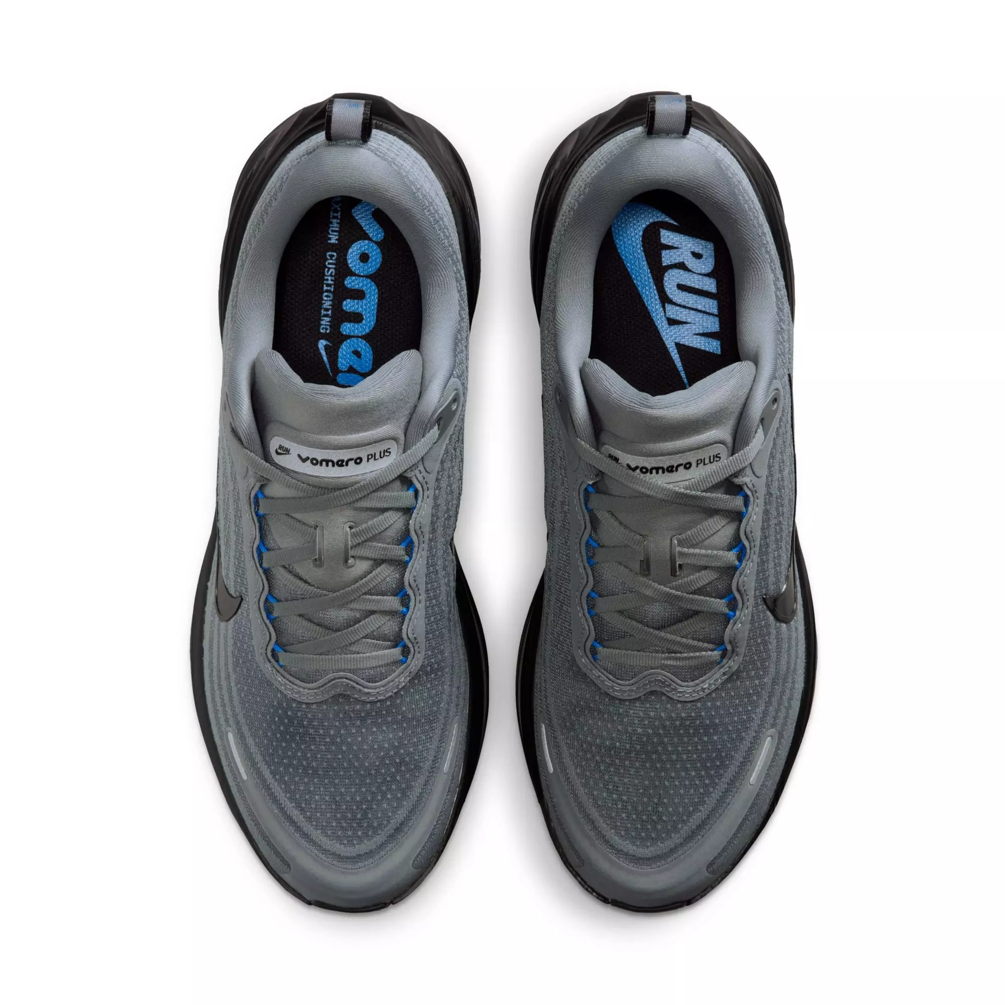 Nike Vomero Plus "Smoke Grey/Black/Photo Blue" Men's Road Running Shoe - GREY/BLACK