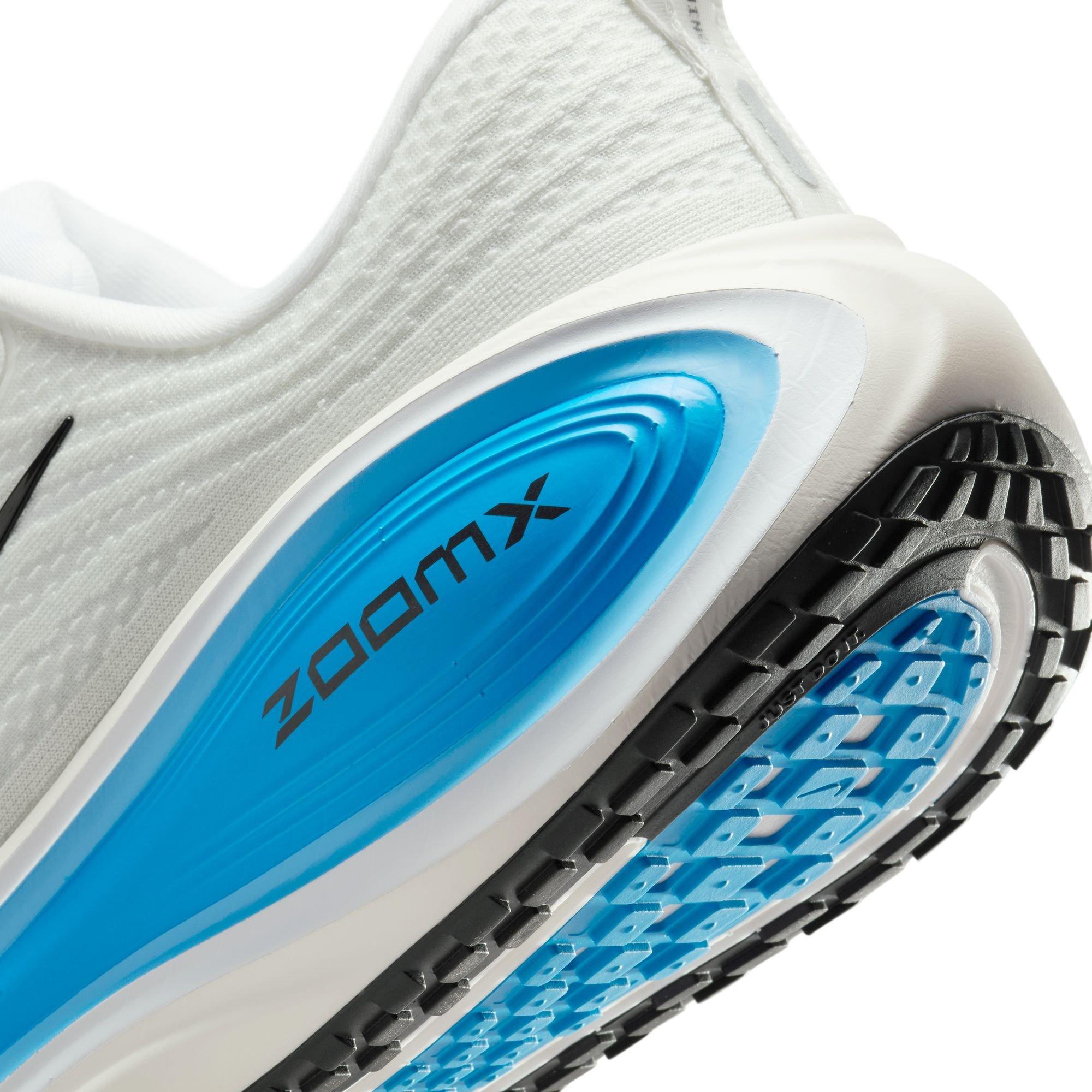 Nike Vomero Plus "White/Black/Blue Hero/Hydrogen Blue" Men's Road Running Shoe - WHITE/BLUE Thumbnail View 11