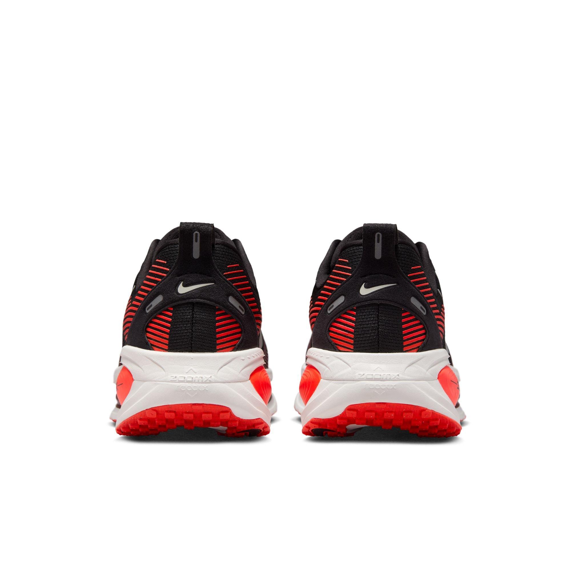 Nike Vomero 18 "Black/Metallic Silver/Bright Crimson" Men's Road Running Shoe - BLACK/WHITE/RED Thumbnail View 7