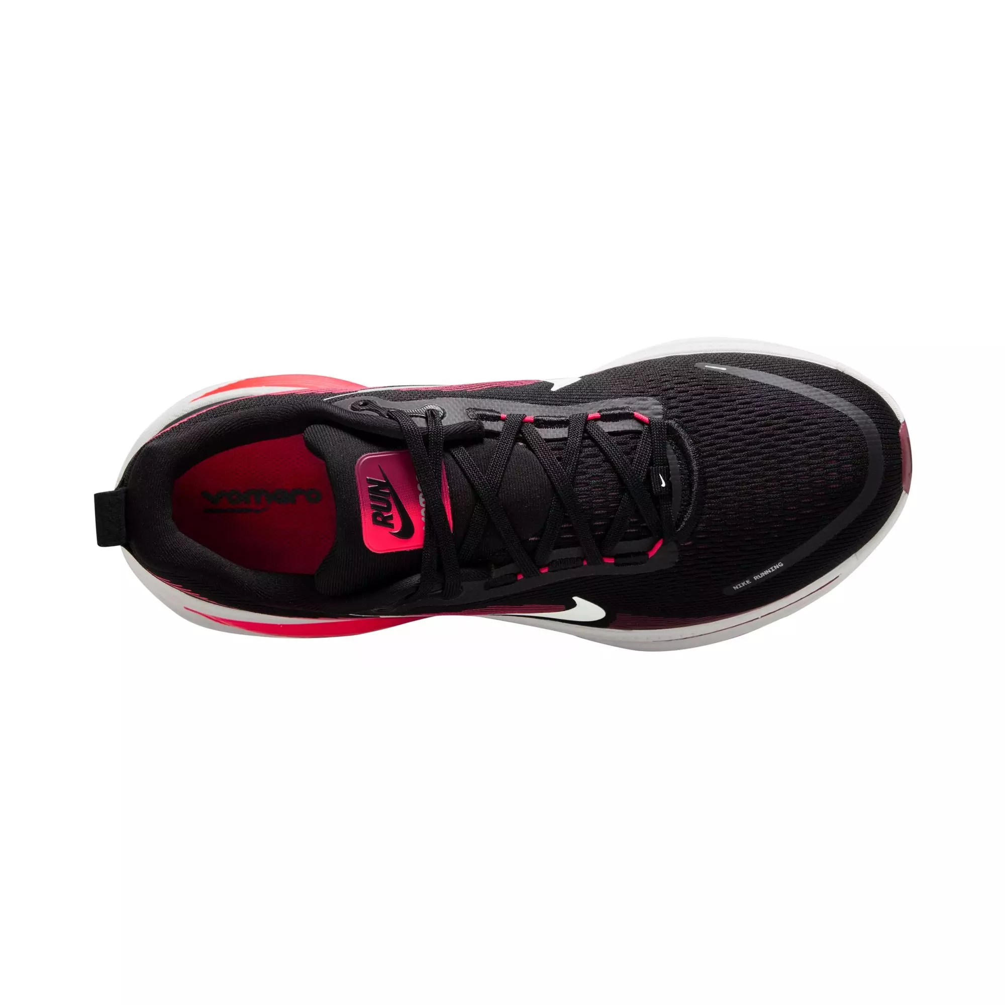 Nike Vomero 18 "Black/Metallic Silver/Bright Crimson" Men's Road Running Shoe - BLACK/WHITE/RED