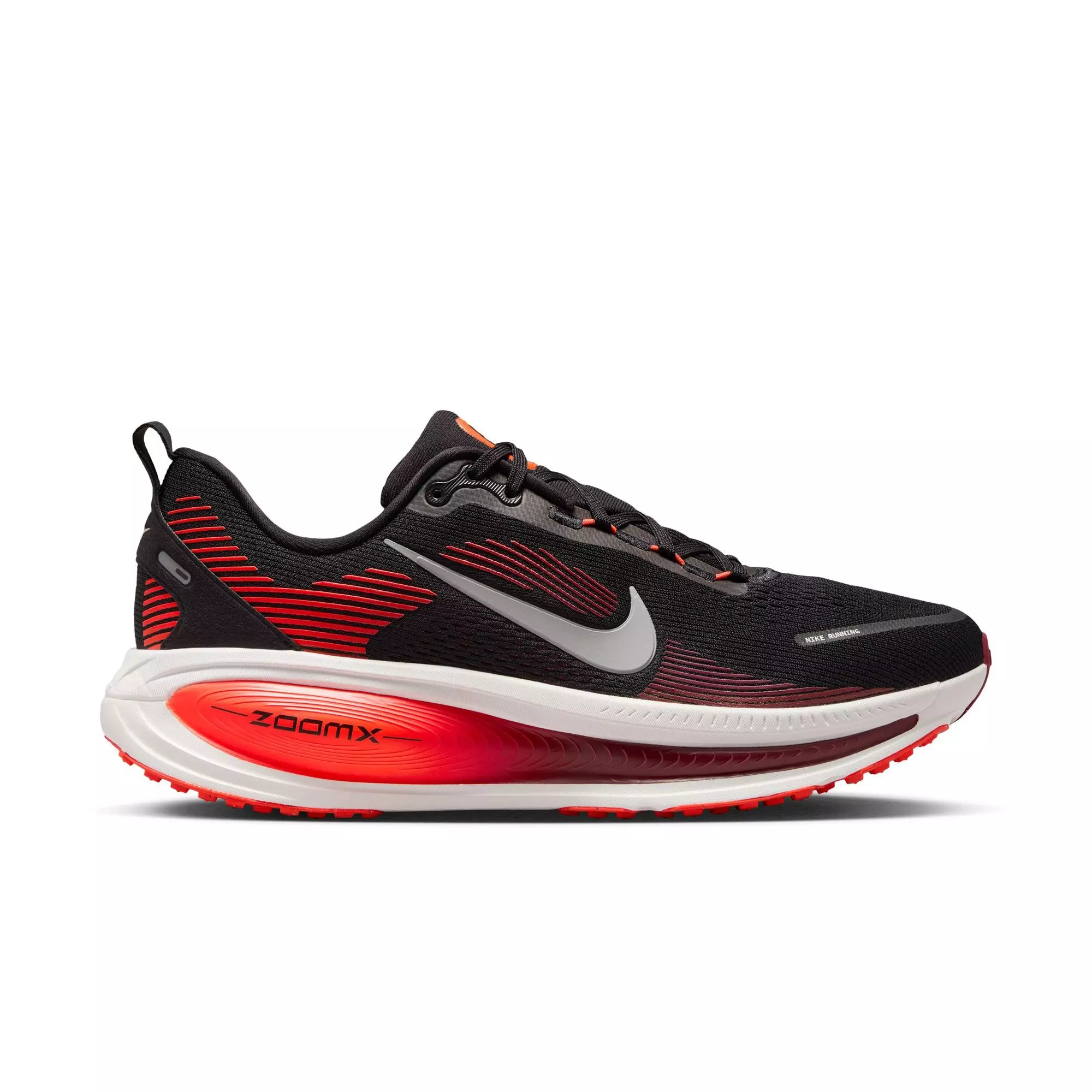 Nike Vomero 18 "Black/Metallic Silver/Bright Crimson" Men's Road Running Shoe - BLACK/WHITE/RED