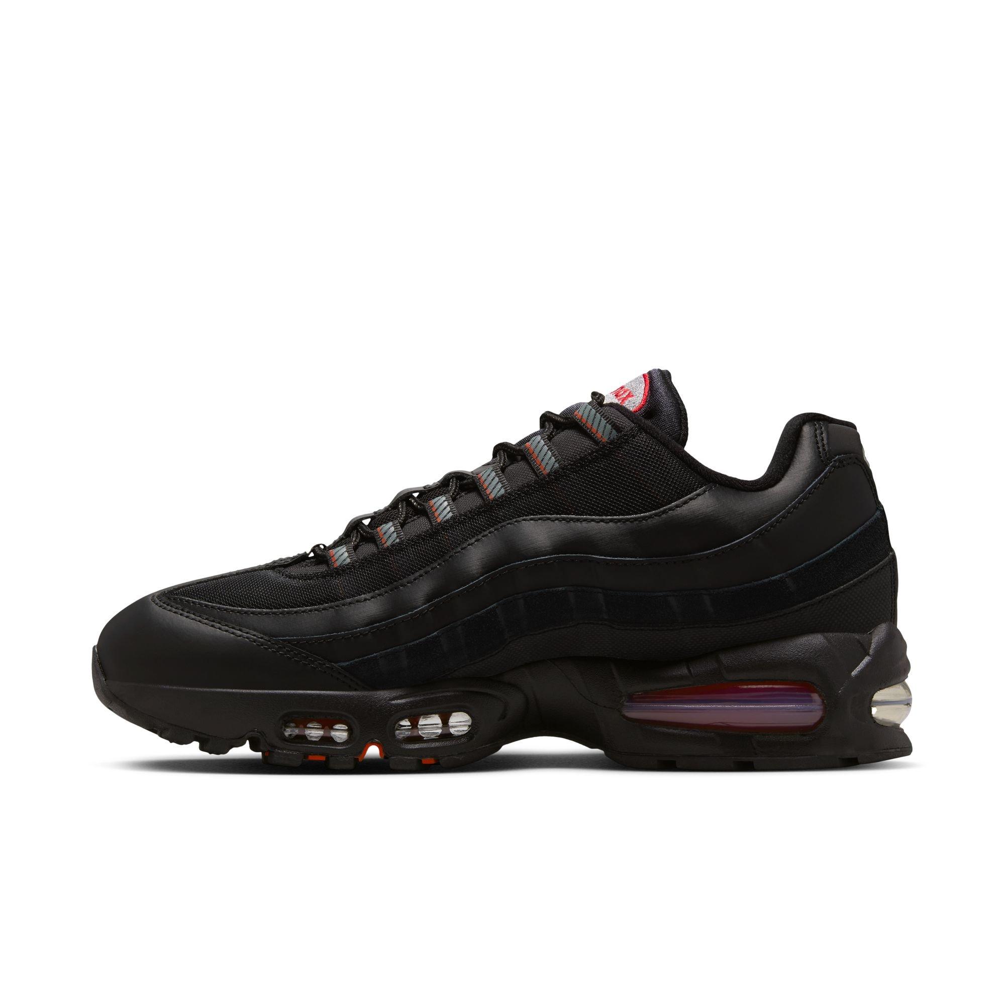 Nike Air Max 95 Big Bubble "Black/Smoke Grey/University Red/White" Men's Shoe - BLACK/RED Thumbnail View 4
