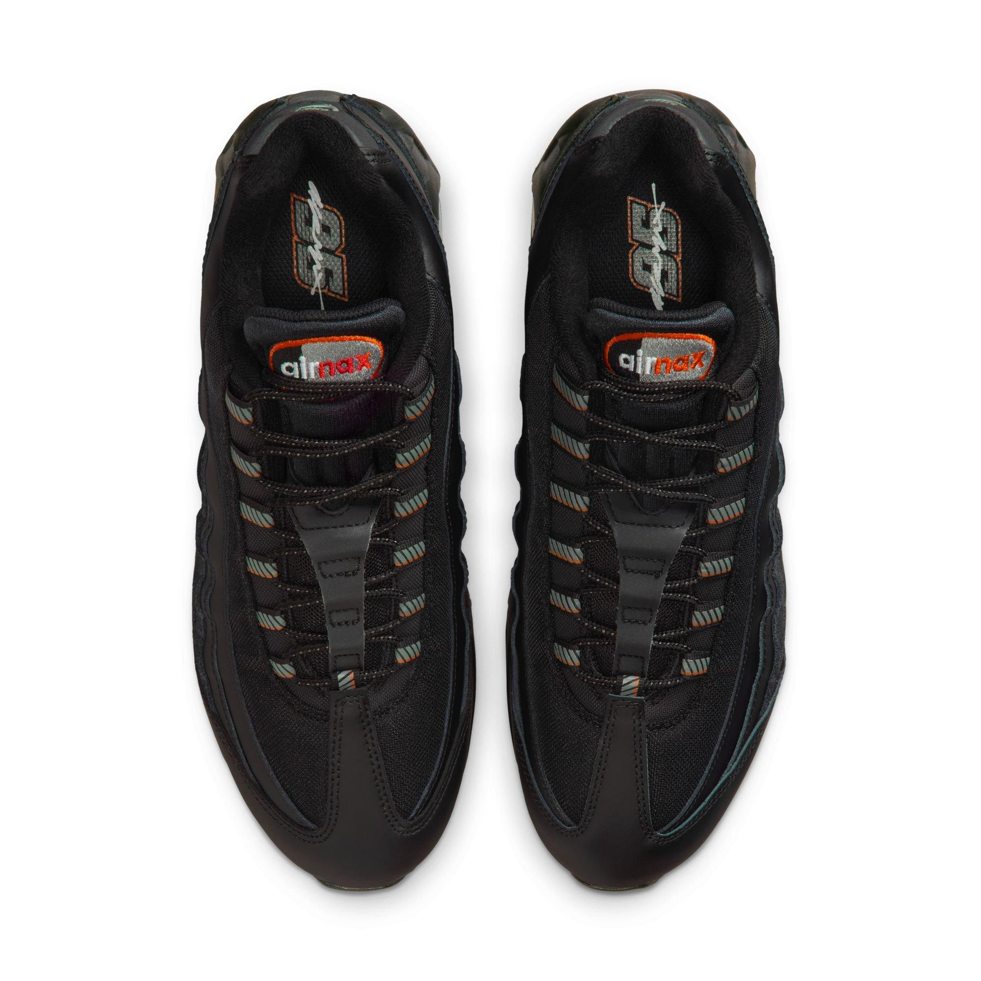 Nike Air Max 95 Big Bubble "Black/Smoke Grey/University Red/White" Men's Shoe - BLACK/RED Thumbnail View 6