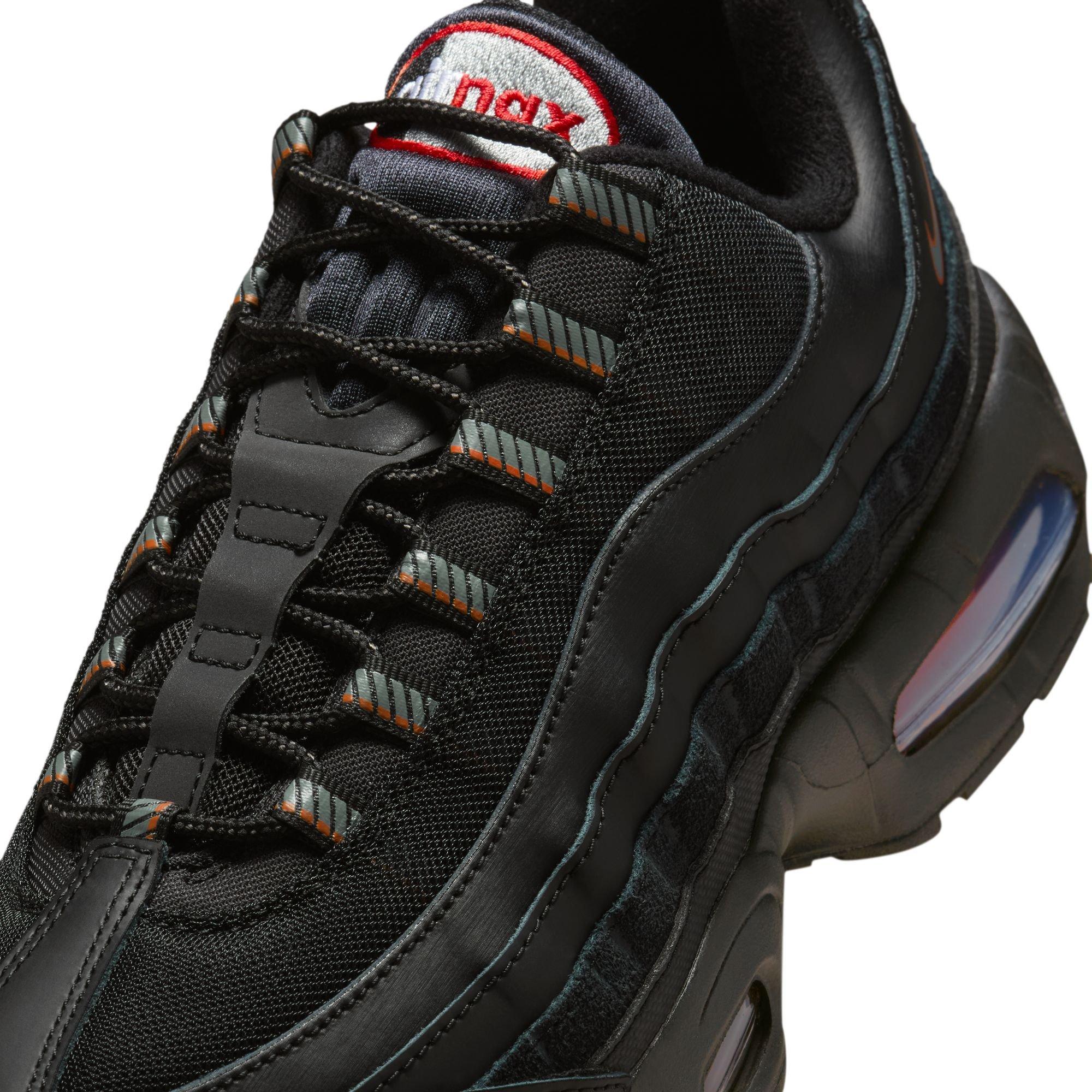 Nike Air Max 95 Big Bubble "Black/Smoke Grey/University Red/White" Men's Shoe - BLACK/RED Thumbnail View 9