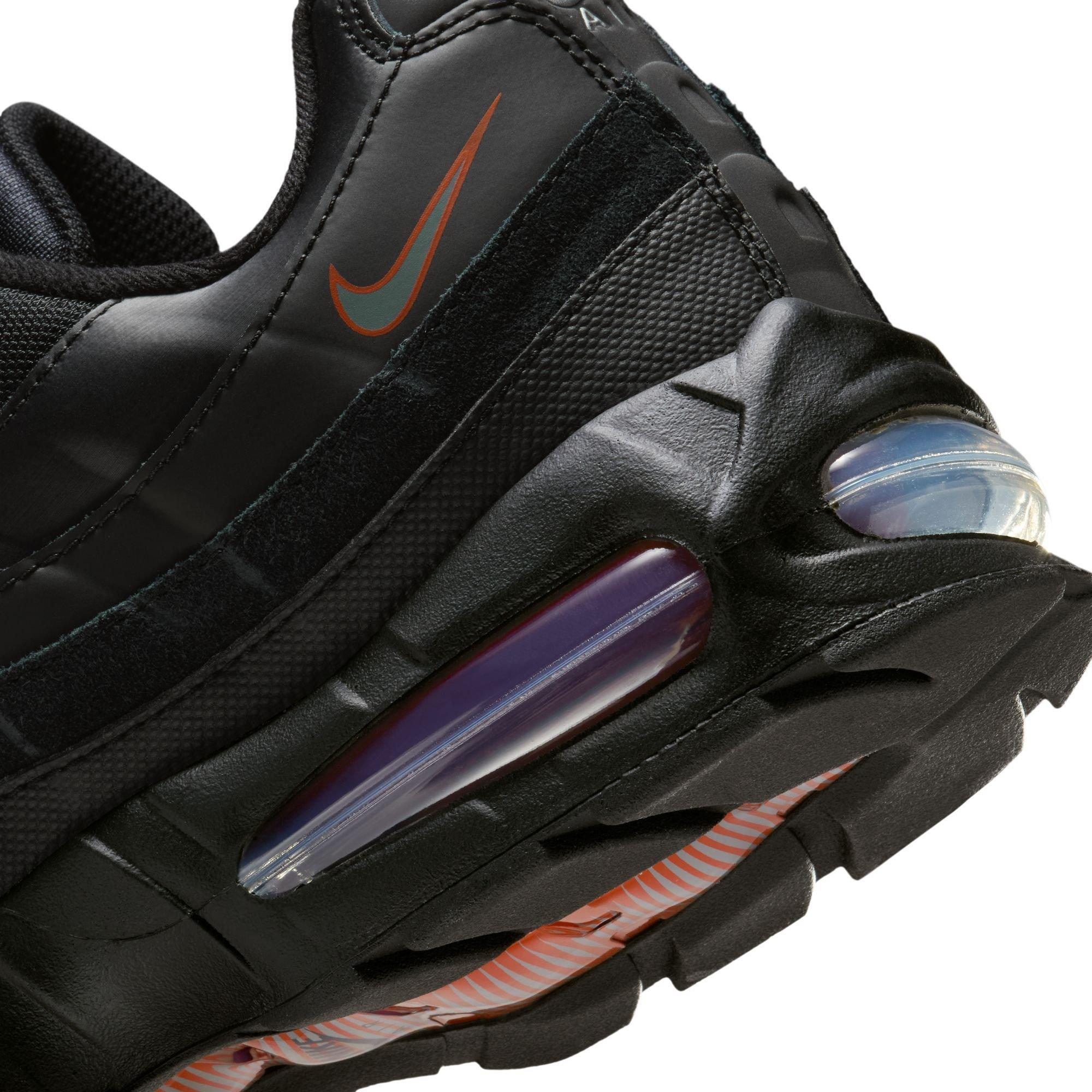 Nike Air Max 95 Big Bubble "Black/Smoke Grey/University Red/White" Men's Shoe - BLACK/RED Thumbnail View 10