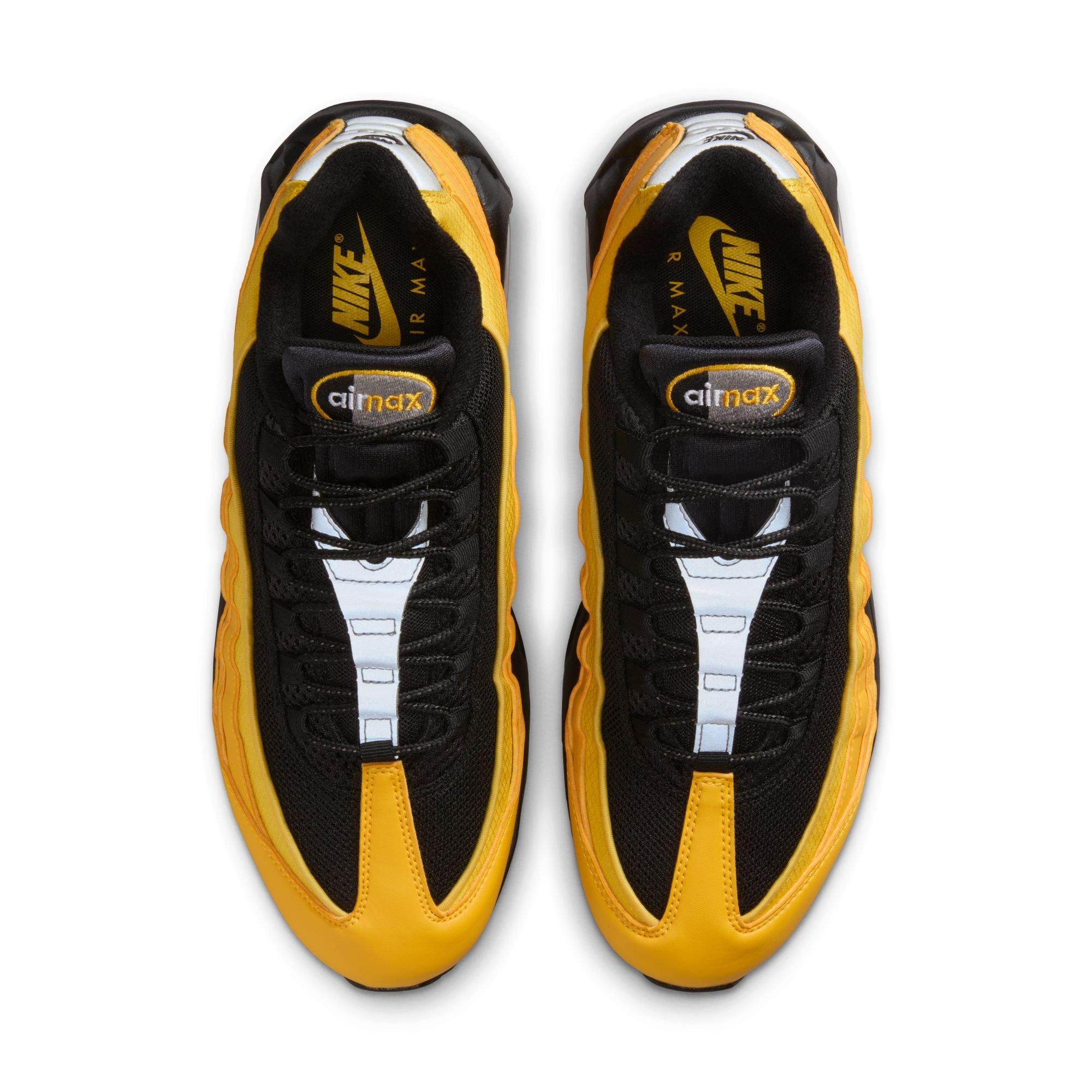 Yellow Black Running Sneakers Air Max 95 | Hibbett