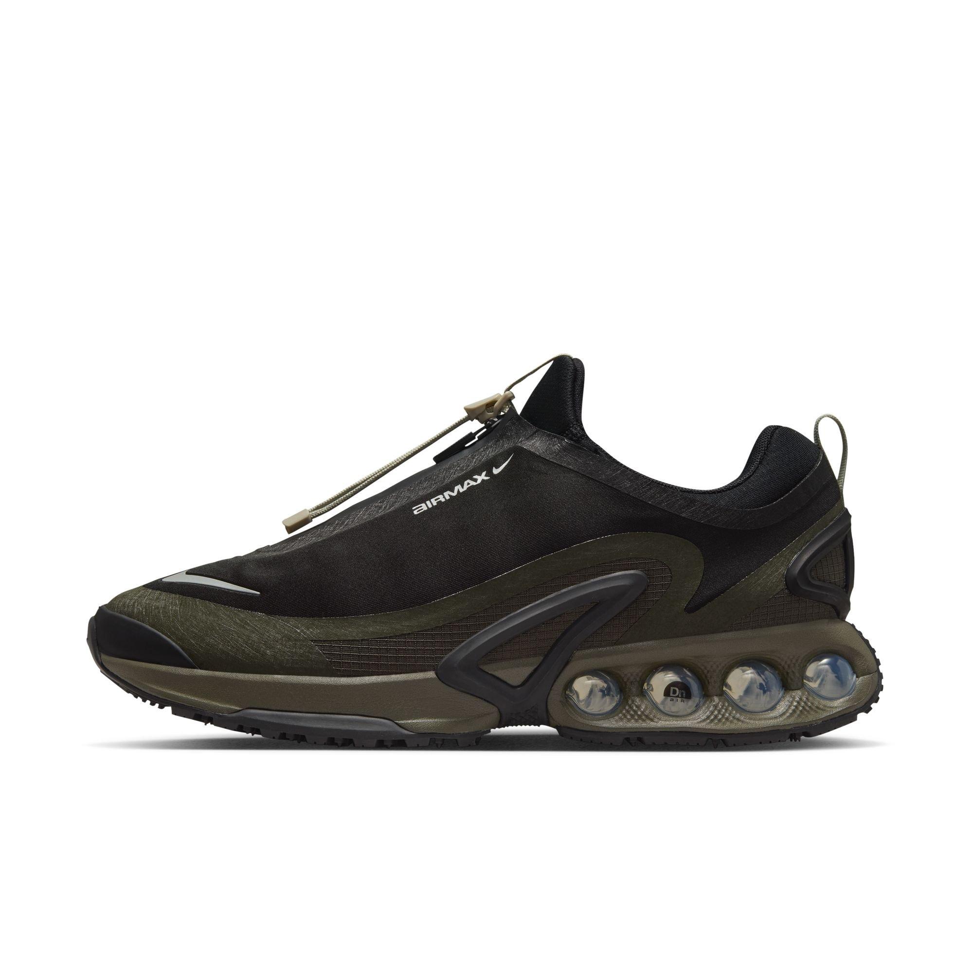 Nike Air Max Dn Roam "Black/Metallic Silver/Cargo Khaki/Stone" Men's Shoe - BLACK/GREEN Thumbnail View 3