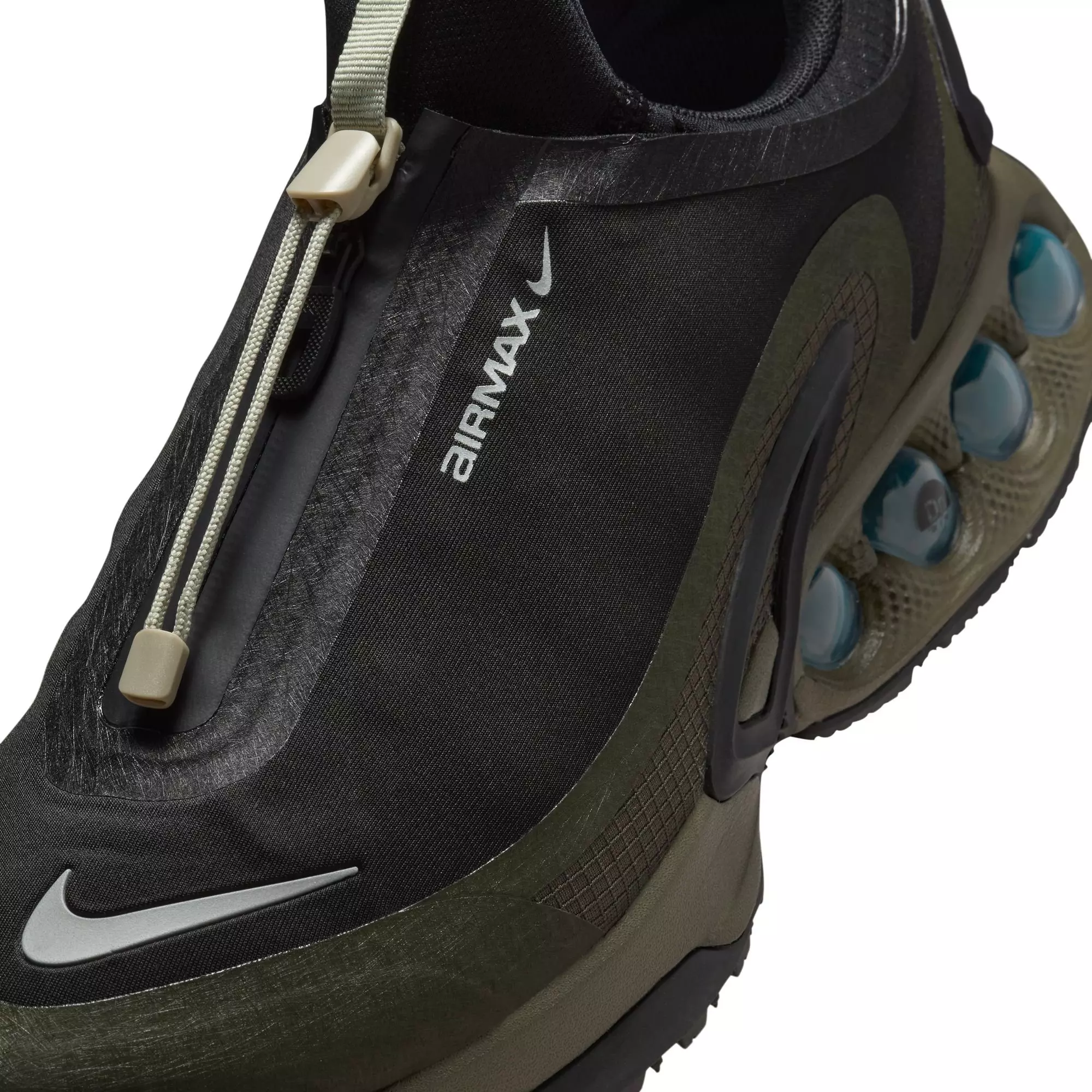 Nike Air Max Dn Roam "Black/Metallic Silver/Cargo Khaki/Stone" Men's Shoe - BLACK/GREEN