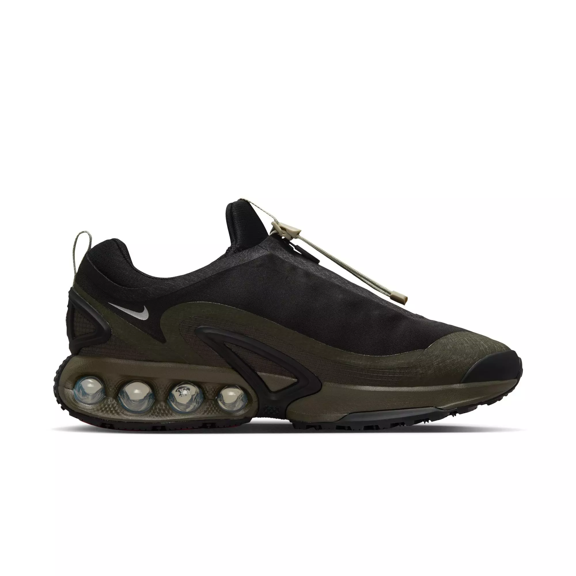 Nike Air Max Dn Roam "Black/Metallic Silver/Cargo Khaki/Stone" Men's Shoe - BLACK/GREEN