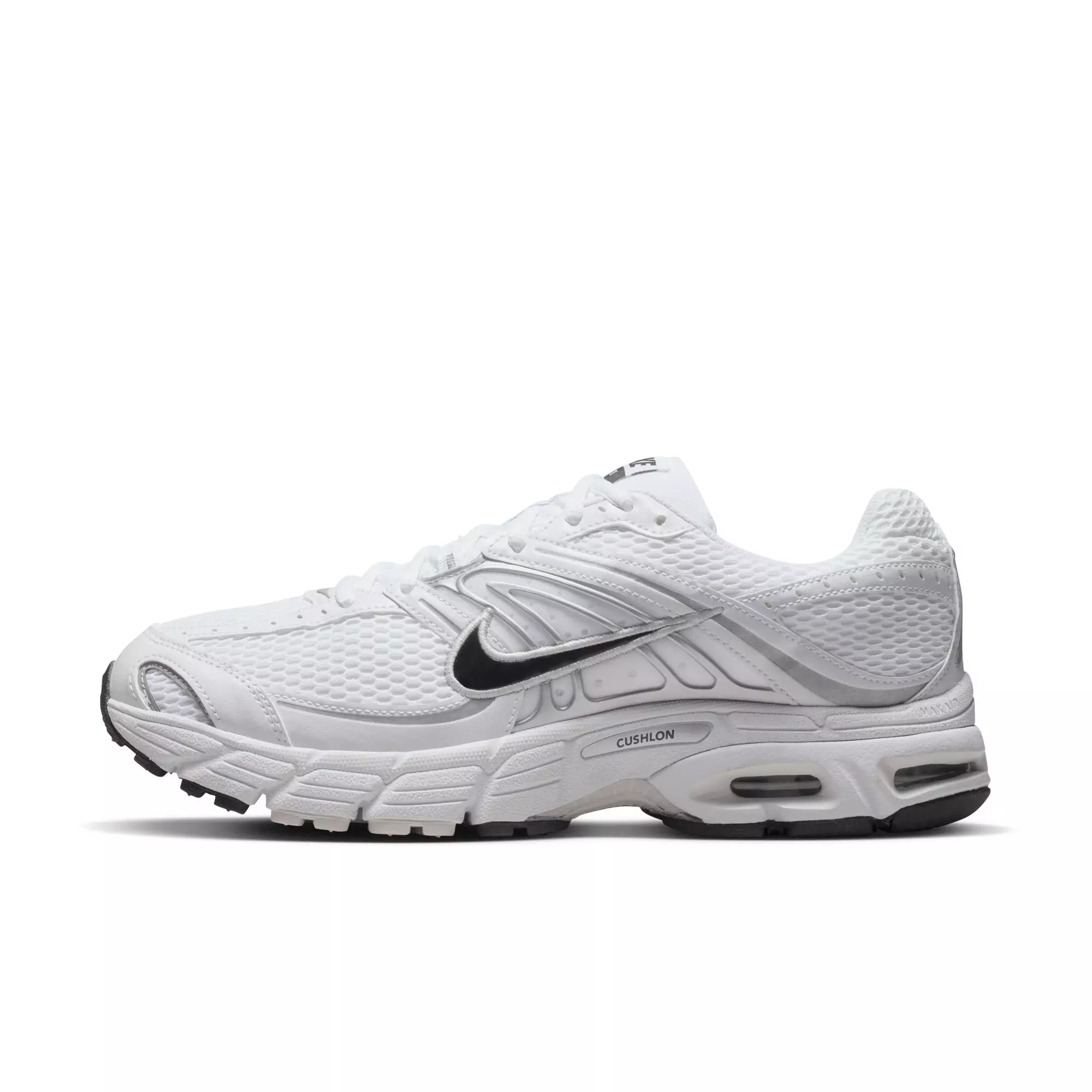 Nike Air Max Moto 2K "White/Black/Metallic Silver/Photon Dust" Men's Shoe - WHITE/BLACK/SILVER