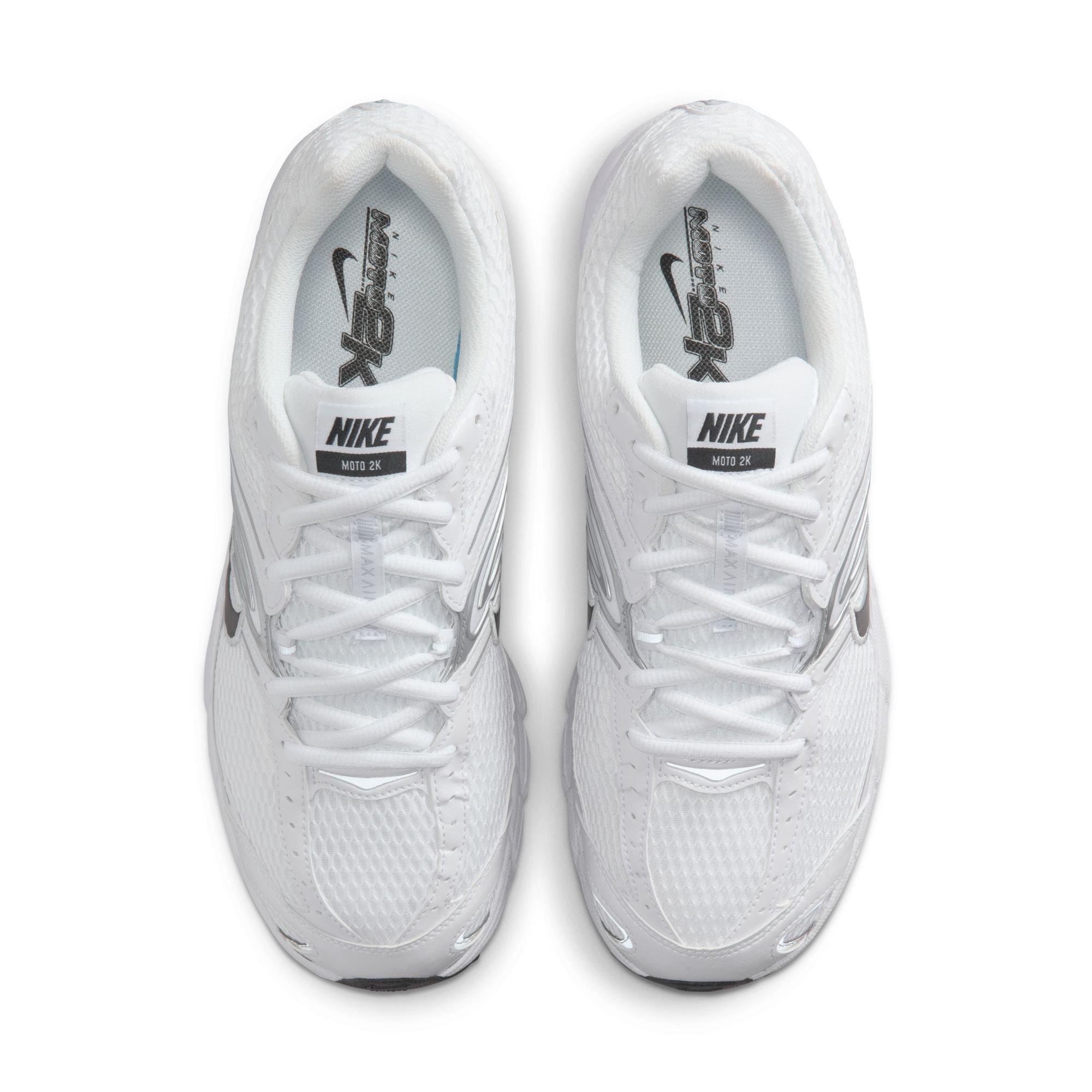 Nike Air Max Moto 2K "White/Black/Metallic Silver/Photon Dust" Men's Shoe - WHITE/BLACK/SILVER Thumbnail View 6