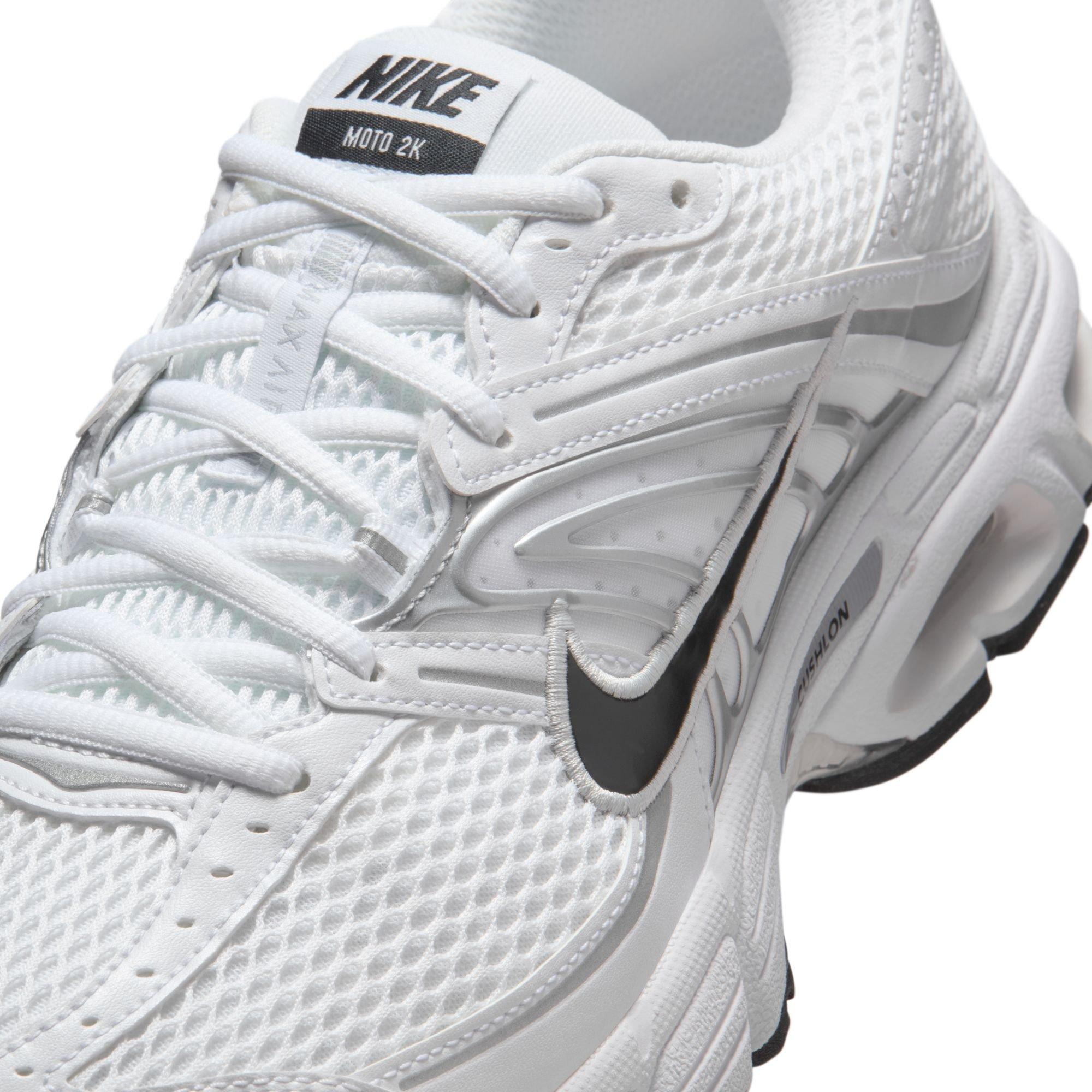 Nike Air Max Moto 2K "White/Black/Metallic Silver/Photon Dust" Men's Shoe - WHITE/BLACK/SILVER Thumbnail View 9