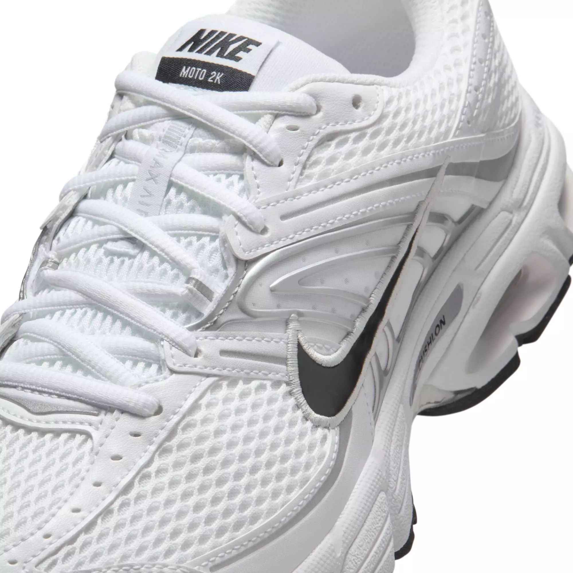 Nike Air Max Moto 2K "White/Black/Metallic Silver/Photon Dust" Men's Shoe - WHITE/BLACK/SILVER
