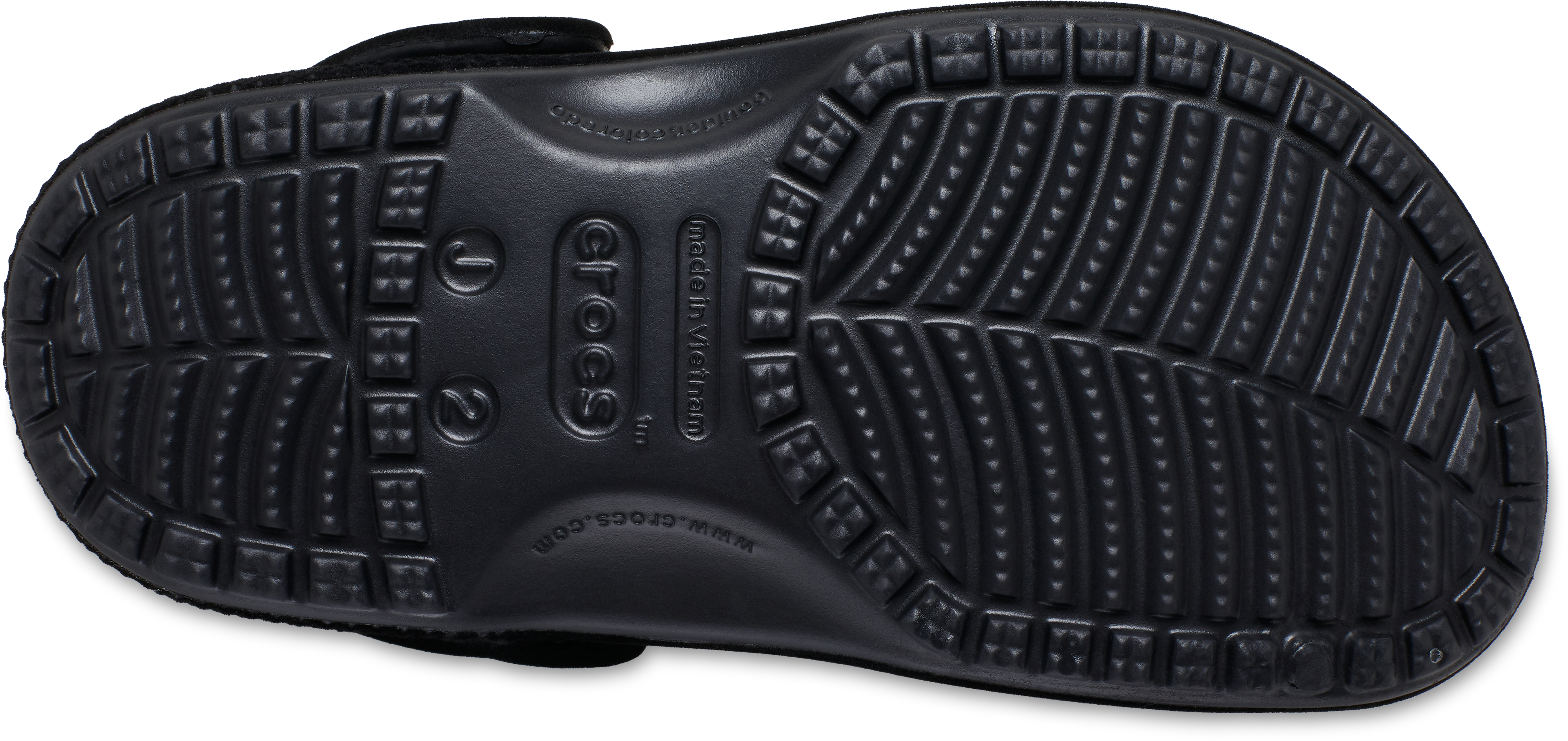 Crocs Classic Velvet Grade School Girls' "Black" Clog