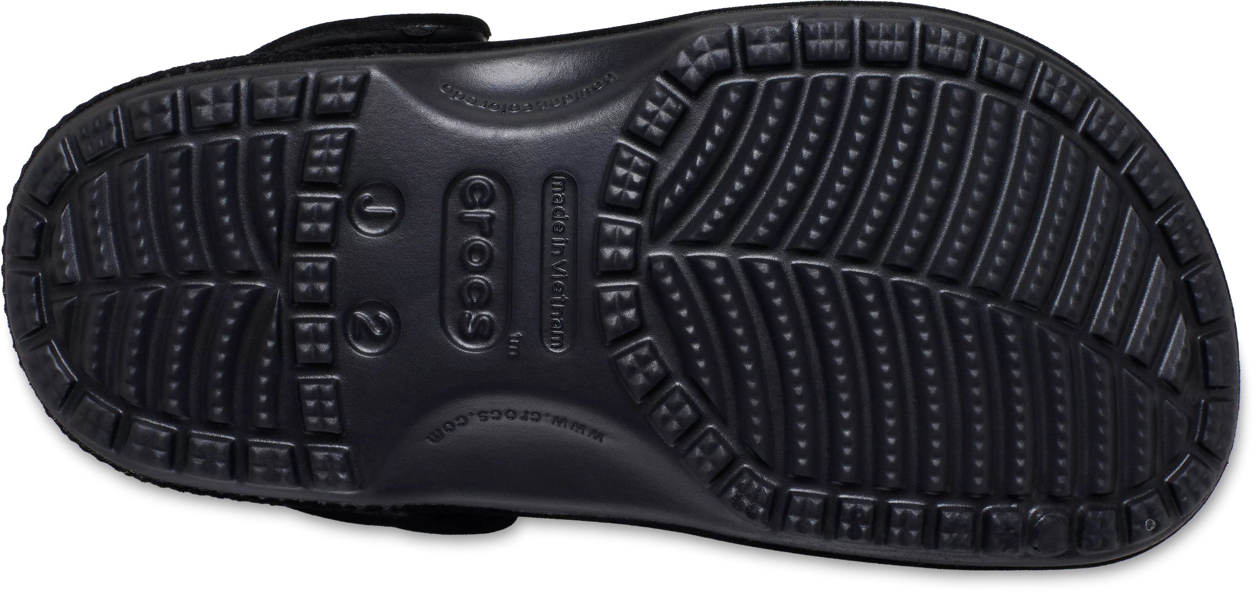 Crocs Classic Velvet "Black" Grade School Girls' Clog - BLACK