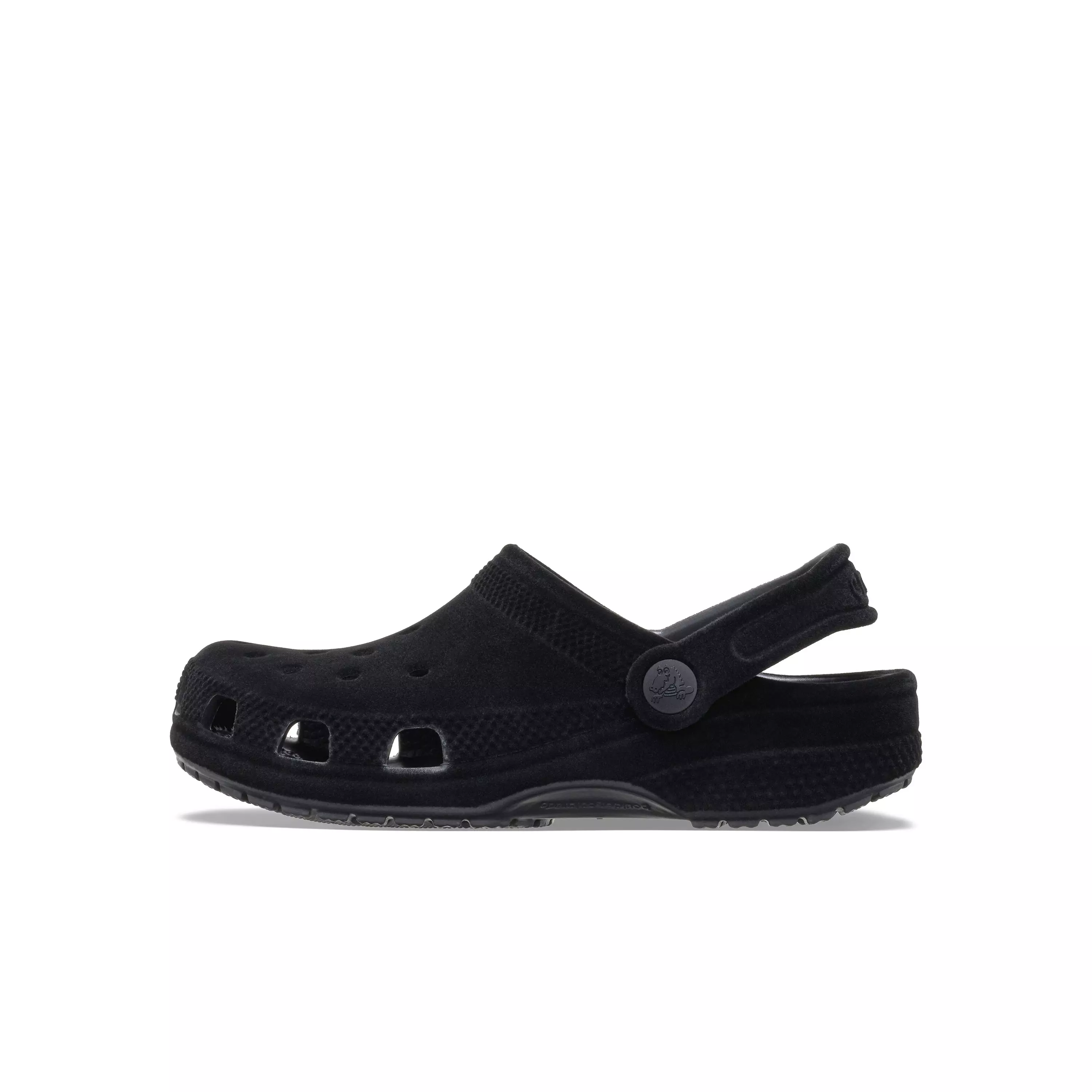 Crocs Classic Velvet "Black" Preschool Kids' Clog - BLACK