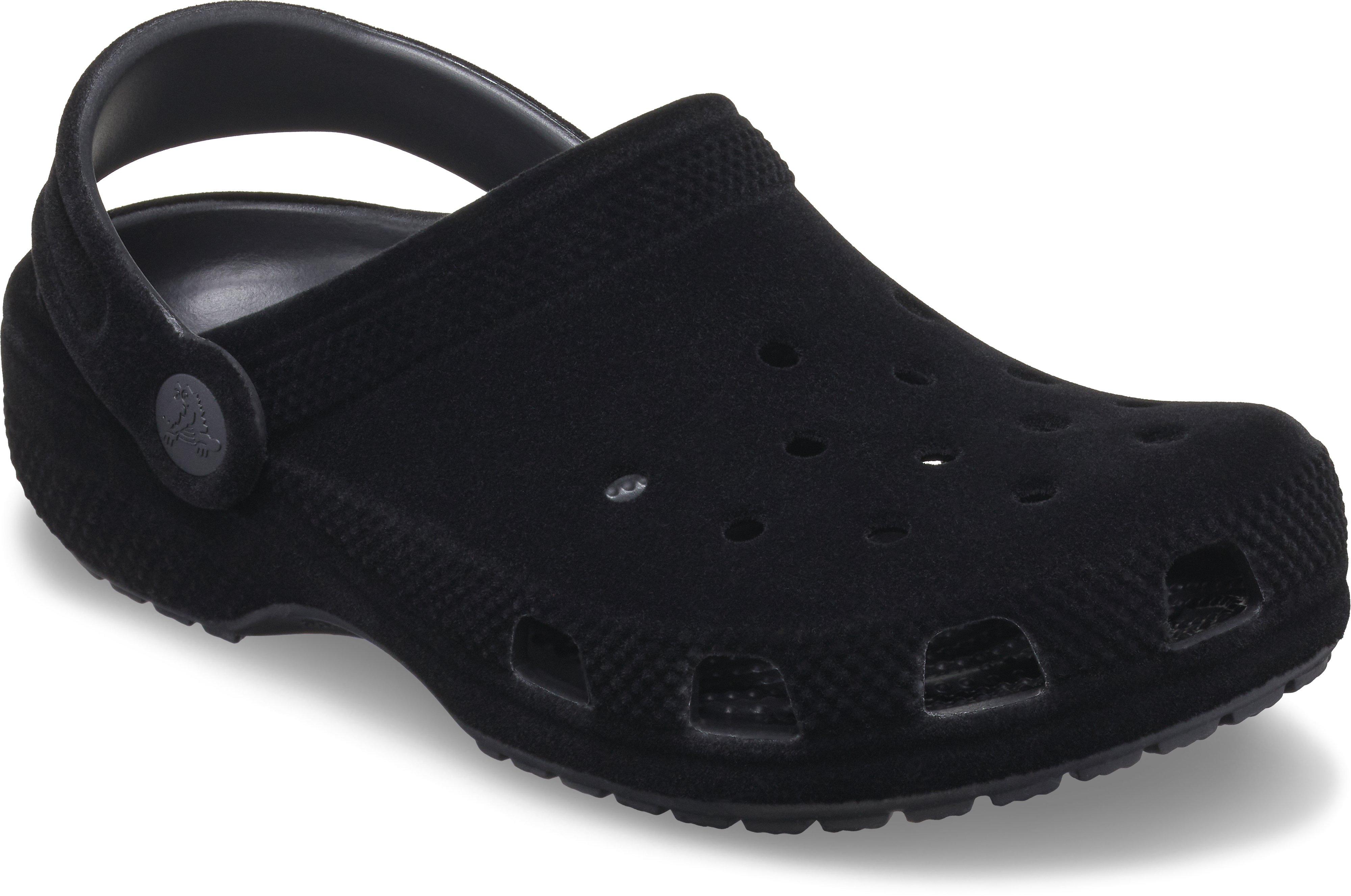 Crocs Classic Velvet Preschool Kids' "Black" Clog