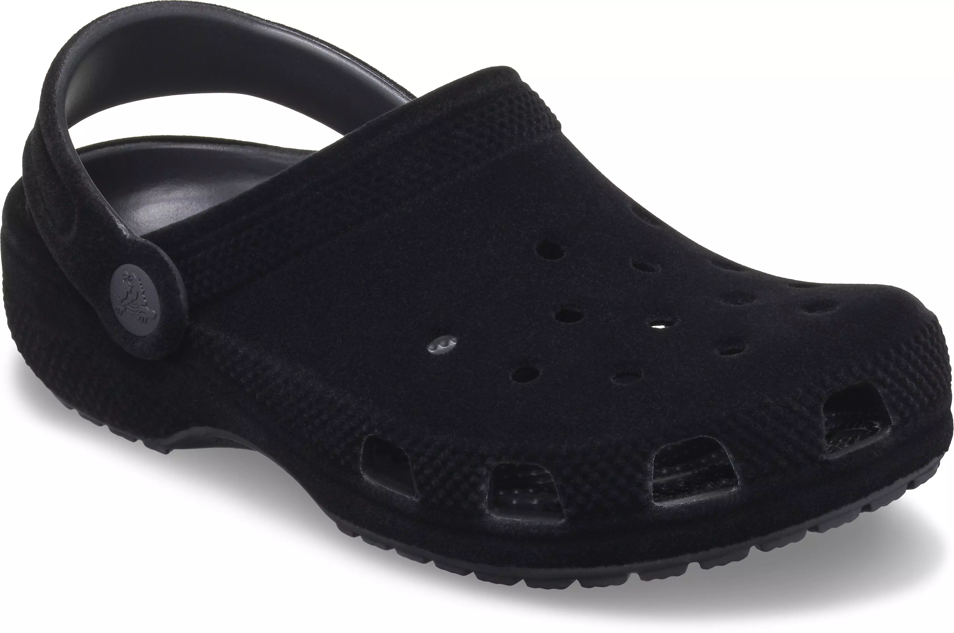 Crocs Classic Velvet "Black" Preschool Kids' Clog - BLACK
