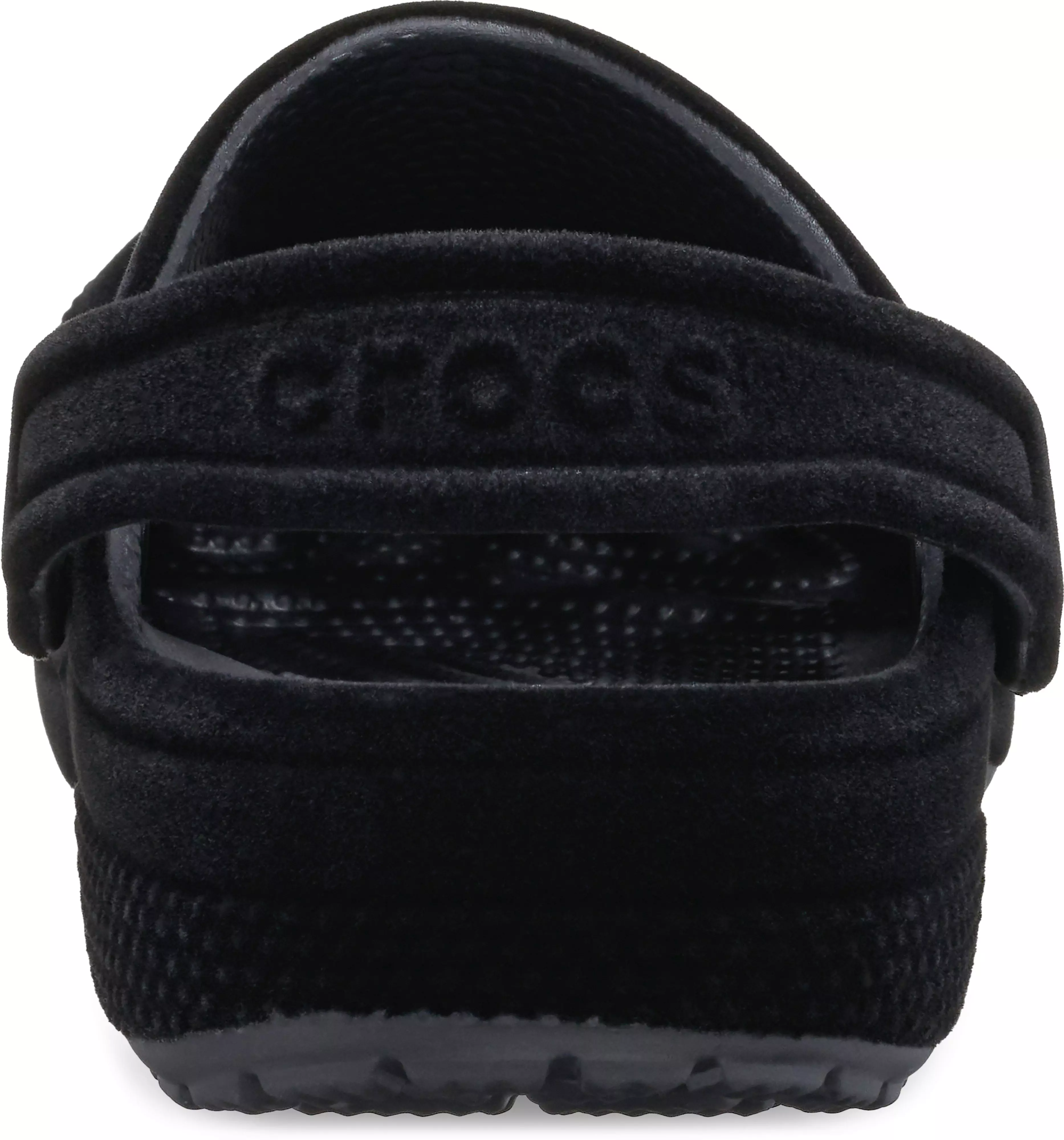 Crocs Classic Velvet "Black" Preschool Kids' Clog - BLACK