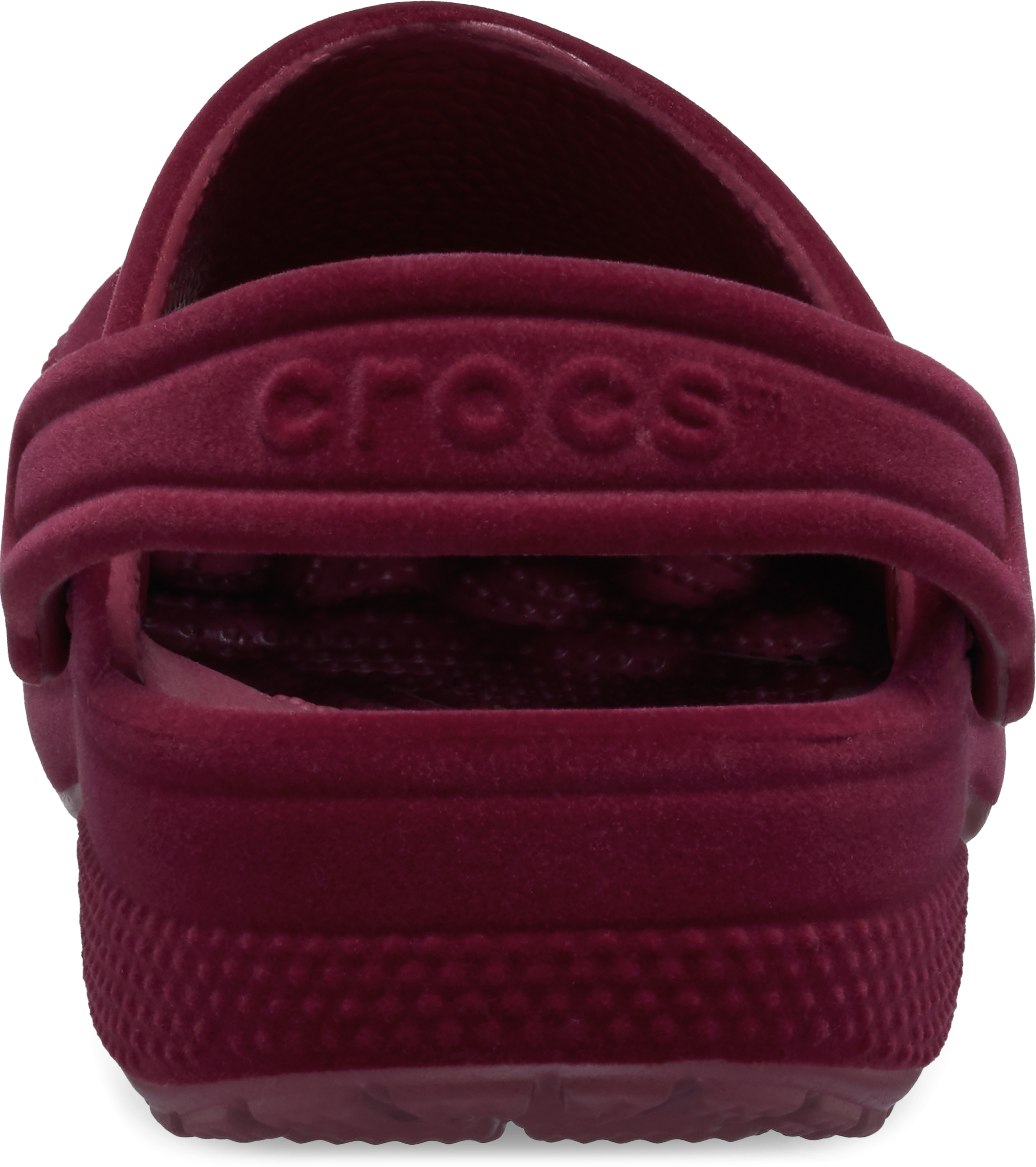 Crocs Classic Velvet Preschool Girls' "Red" Clog