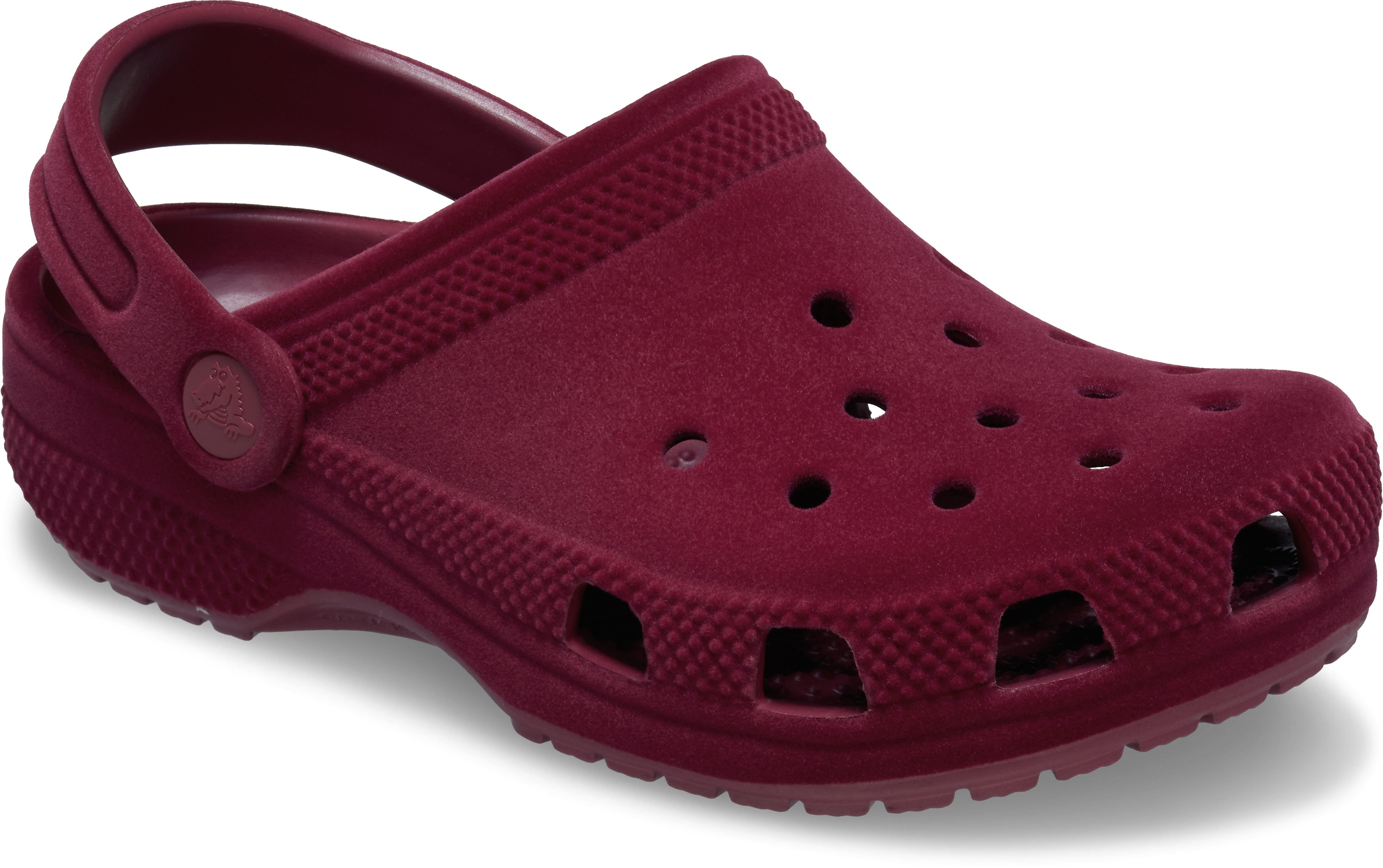 Crocs Classic Velvet Preschool Girls' "Red" Clog