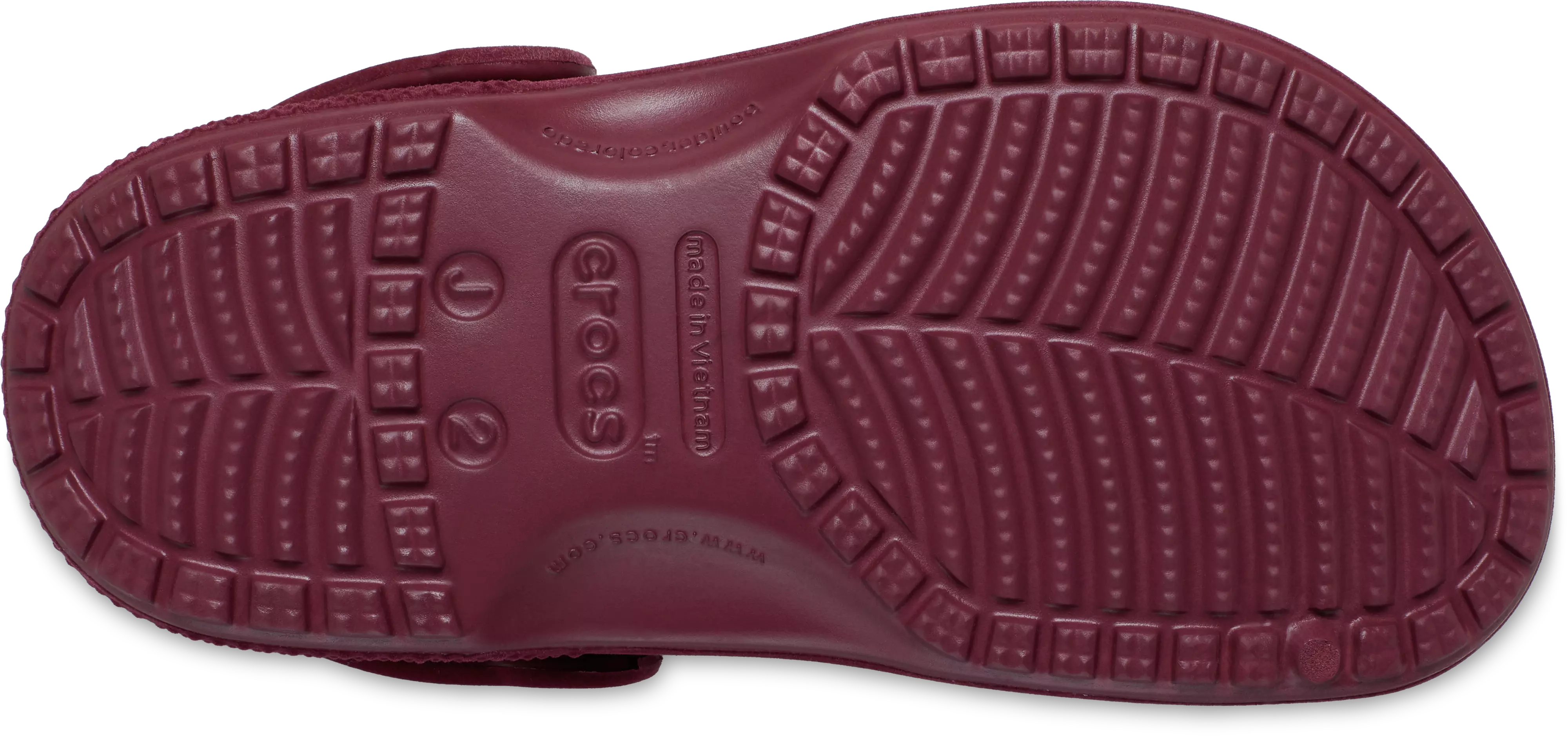 Crocs Classic Velvet "Red" Preschool Girls' Clog - RED